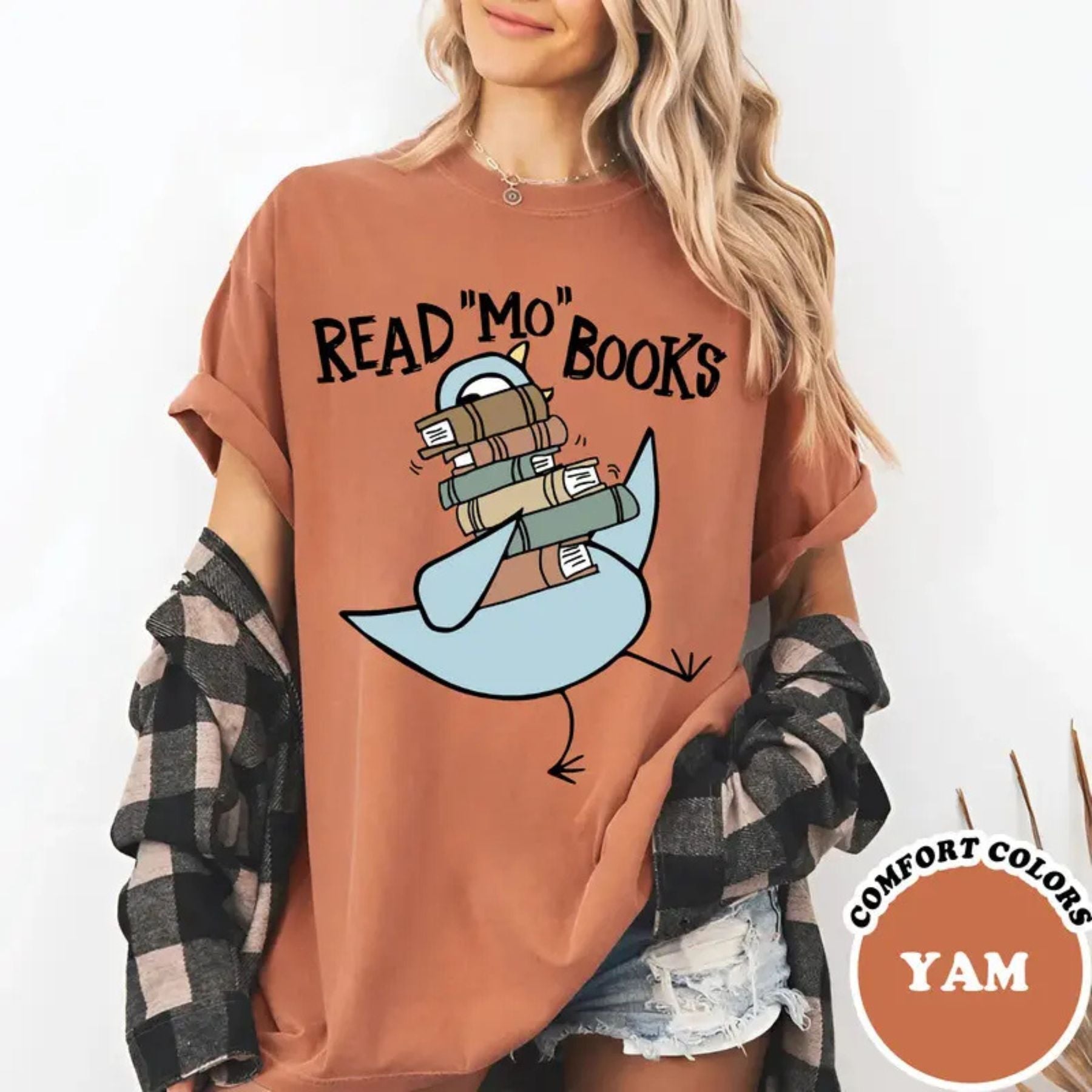 Pasimax "Read Children's Books" Teacher T-Shirt — lifestyle context