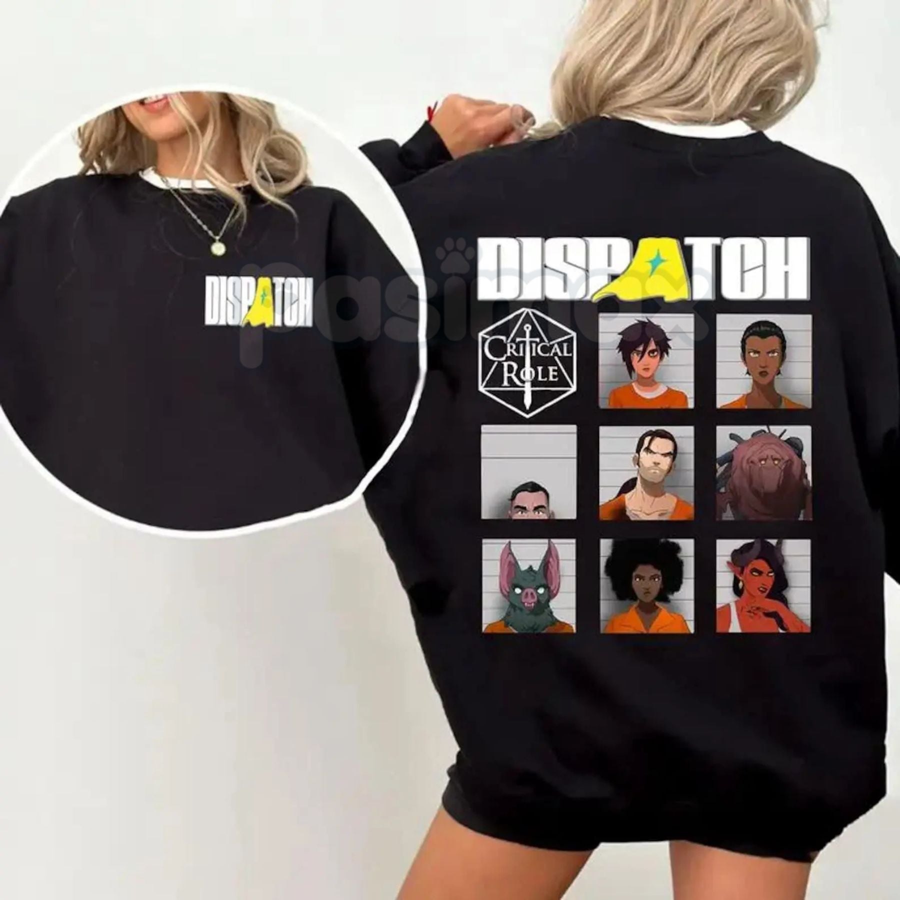 Pasimax Official Dispatch Game Character Merch – Double-Sided Streetwear Tee, Retro Gaming Hoodie & Sweatshirt — lifestyle co