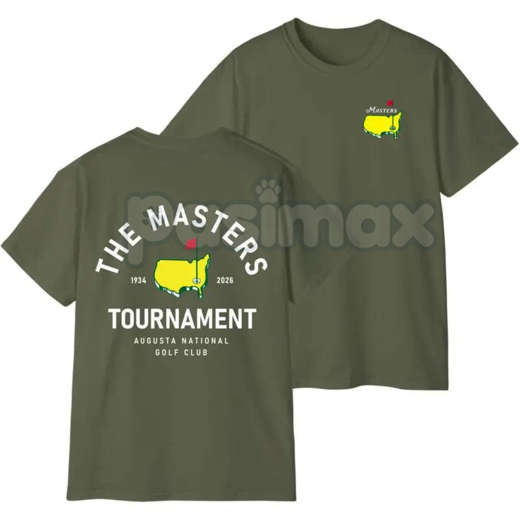 2026 Masters Tournament Shirt – Augusta 92 Years National Golf Tee with Champions List 1934–2026, Premium 100% Cotton Sports History Top, Soft Lived-In Heavyweight Green Jacket Shirt, Made in USA
