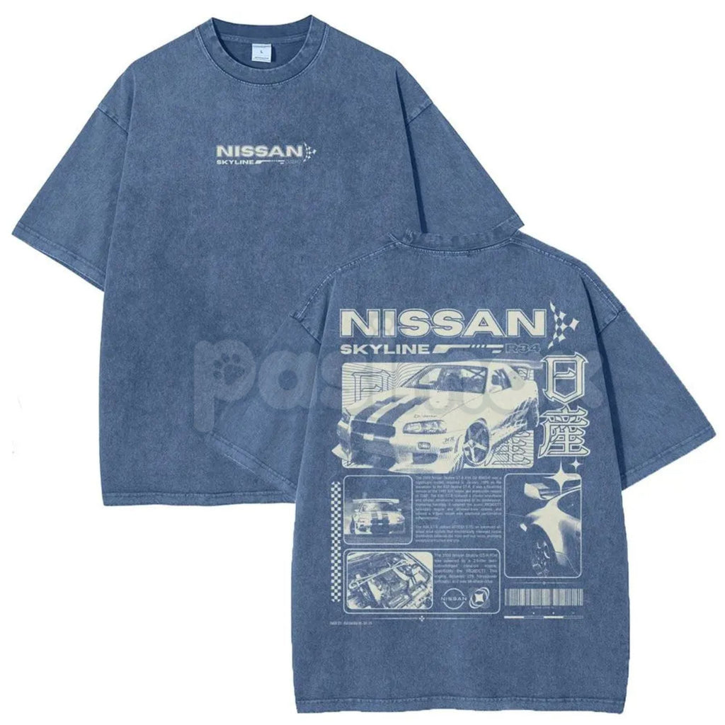 Pasimax Vintage JDM Sports Car Graphic T-Shirt — lifestyle context