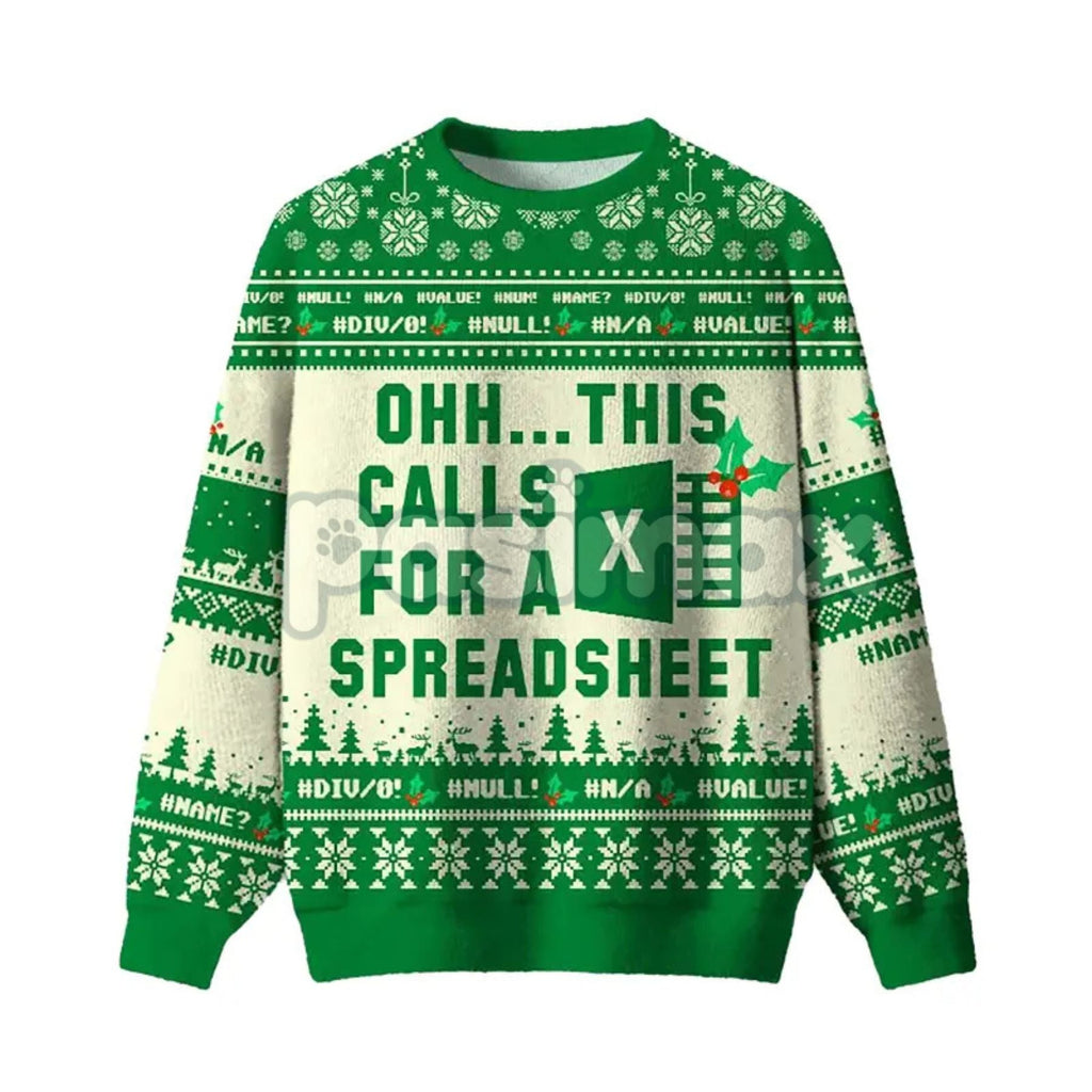 Pasimax Geeksoutfit Geeky Ugly Sweater Round Neck Long Sleeve Christmas Sweater Perfect for Fall and Winter Casual Knitwear f
