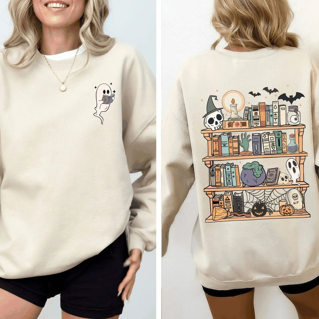 Pasimax Reading Ghost Sweatshirt — lifestyle context