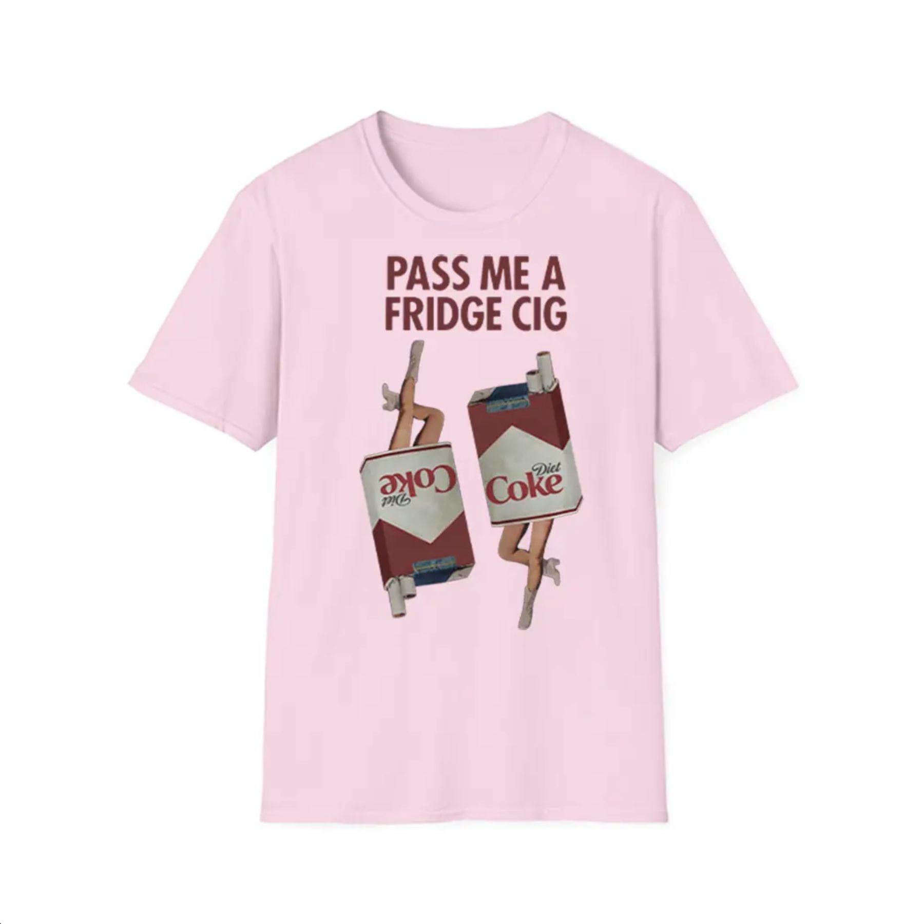 Pasimax "Pass Me a Fridge Cig" Funny Graphic T-Shirt — lifestyle context