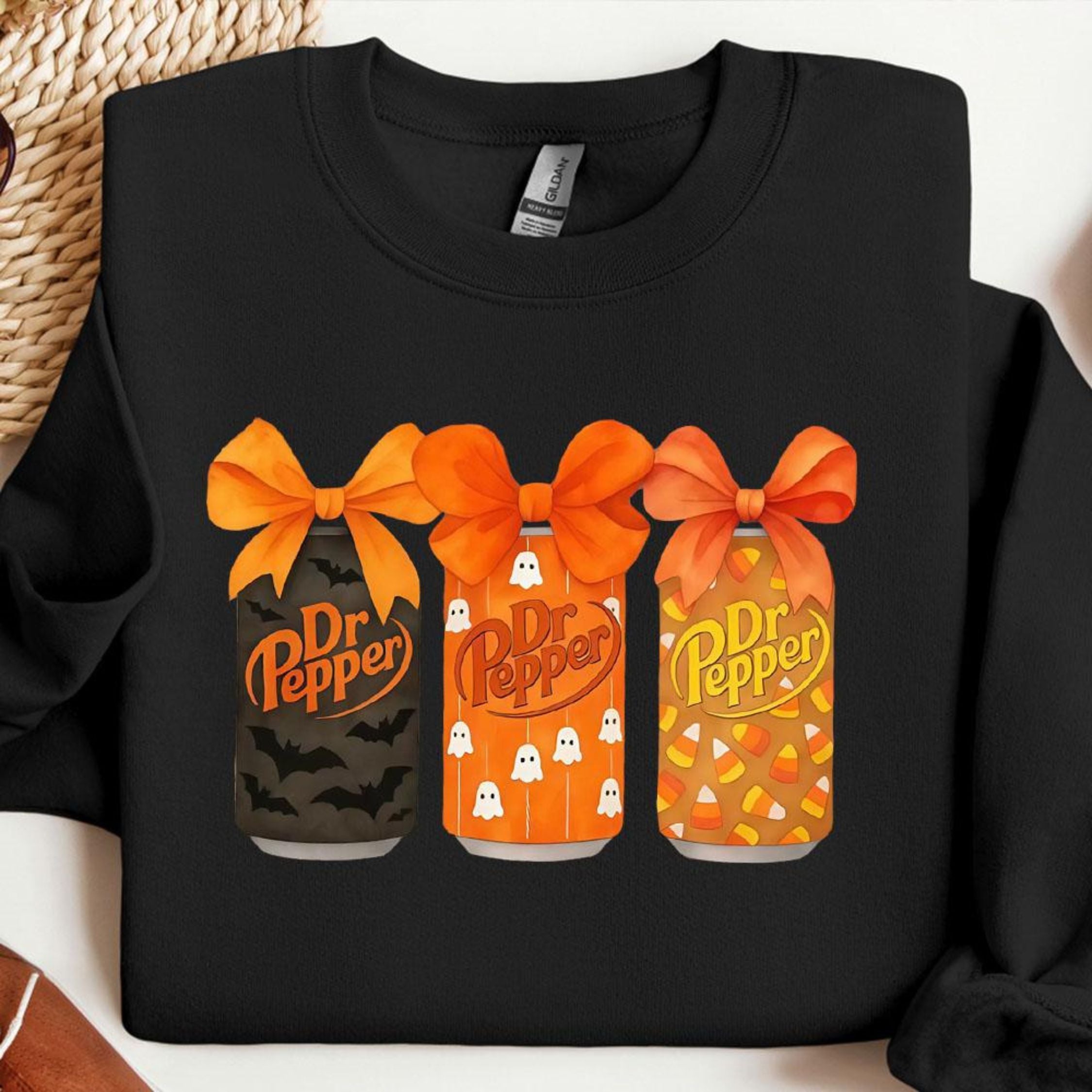 Pasimax Dr Pepper Halloween Sweatshirt – Spooky Soda Graphic Crewneck — lifestyle context