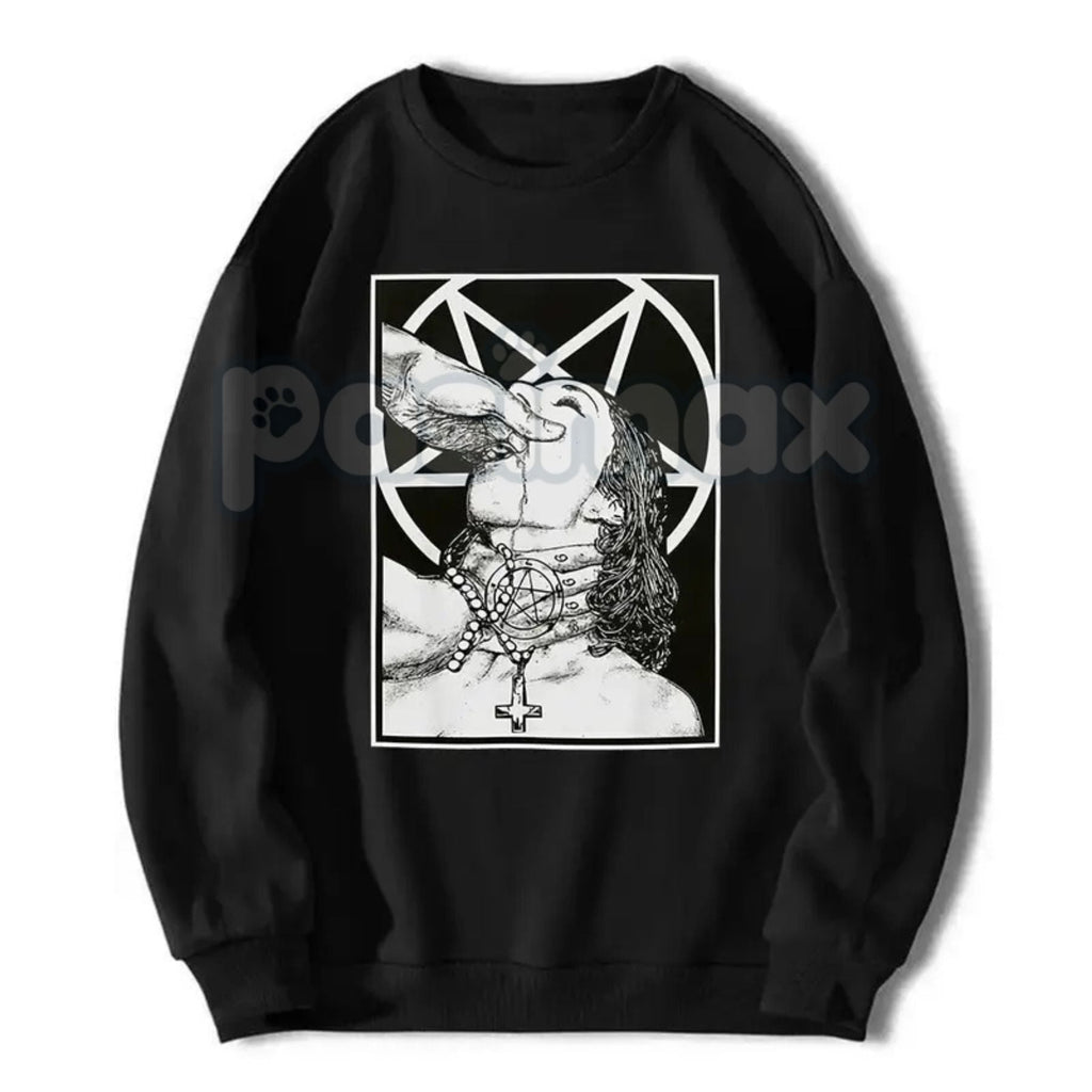 Pasimax Unholy Nun Naughty Graphic T-Shirt – Dark Gothic Aesthetic Hoodie & Edgy Streetwear Sweatshirt — lifestyle context