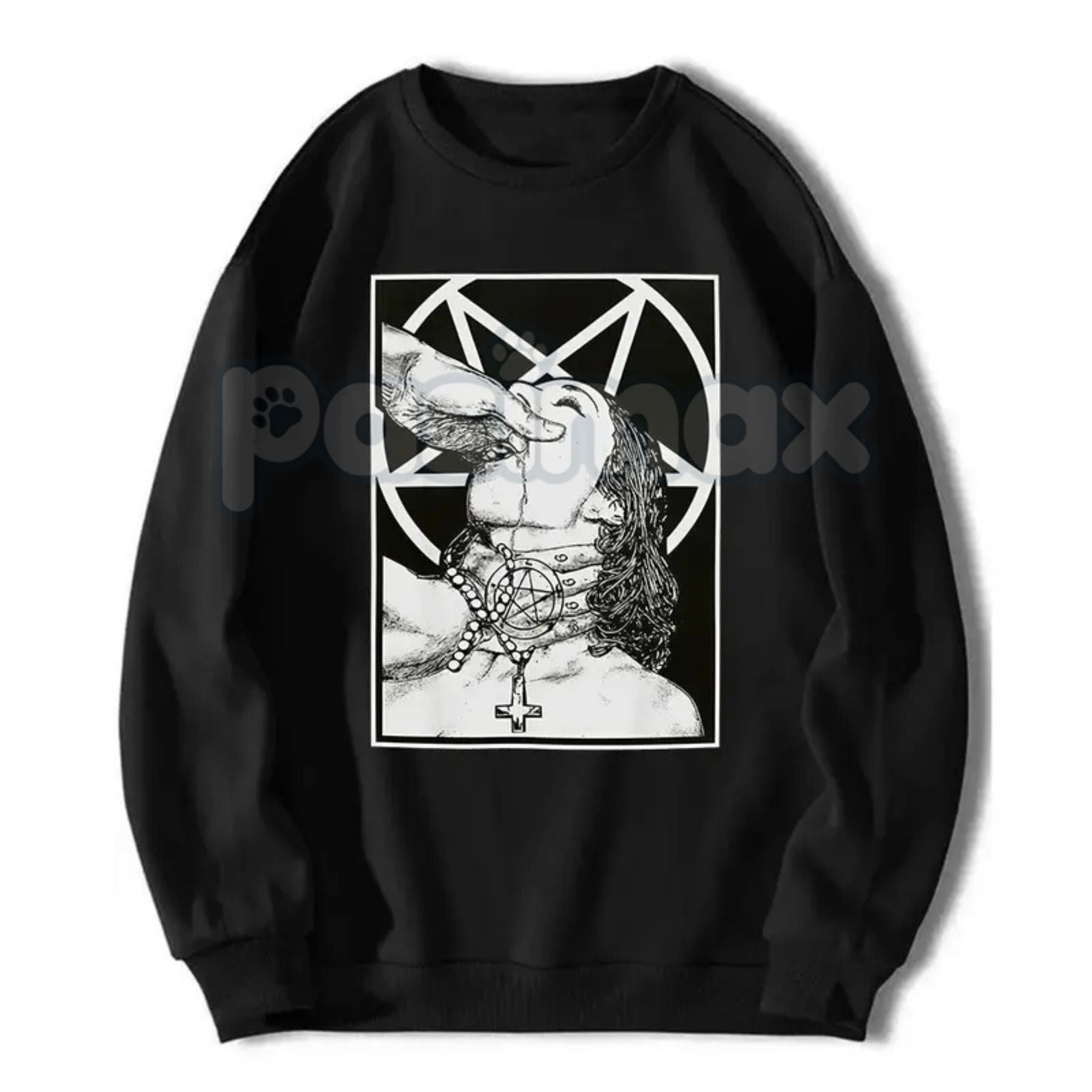 Pasimax Unholy Nun Naughty Graphic T-Shirt – Dark Gothic Aesthetic Hoodie & Edgy Streetwear Sweatshirt — lifestyle context