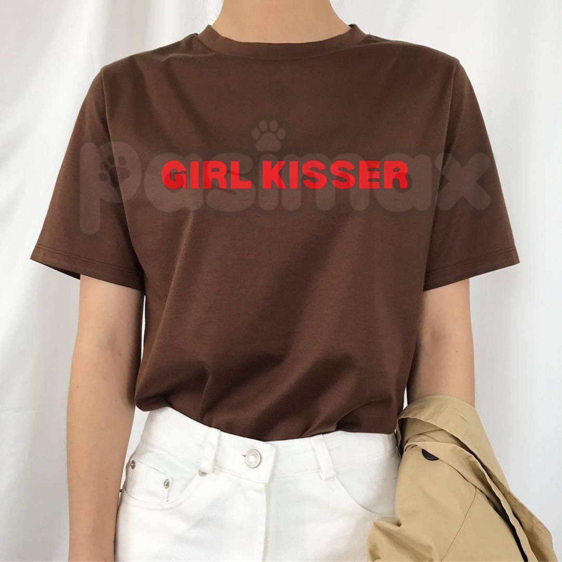 Funny "Girl Kisser" Unisex Pride T-Shirt – Sarcastic LGBTQ+ Bold Graphic Novelty Tee
