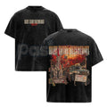 Pasimax Treaty Oak Revival "West Texas Degenerate" Retro T-Shirt – Washed Heavy Cotton Band Tee — detail close-up