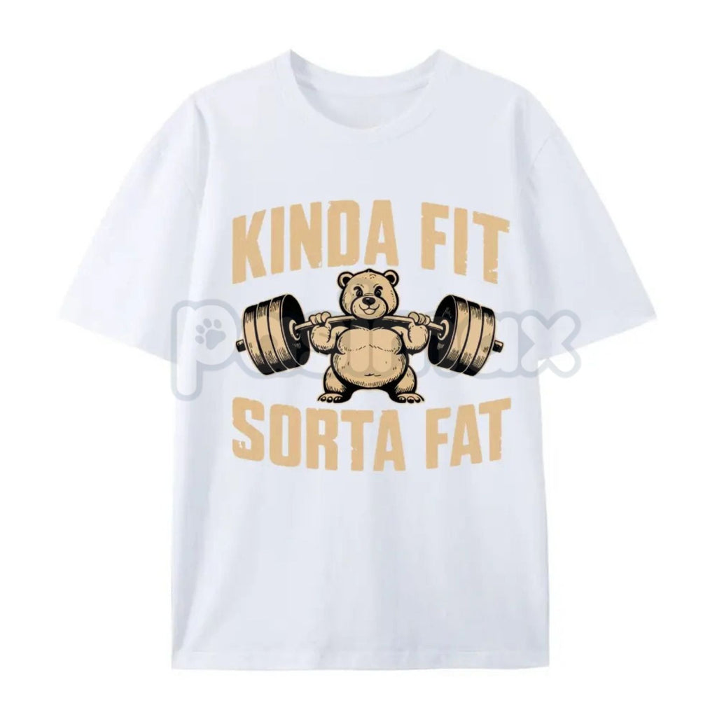 "Kinda Fit Sorta Fart" Funny Gym T-Shirt – Sarcastic Fitness Graphic Tee, Premium 100% Cotton Workout Humor Top, Soft Lived-In Heavyweight Activewear Shirt, Made in USA