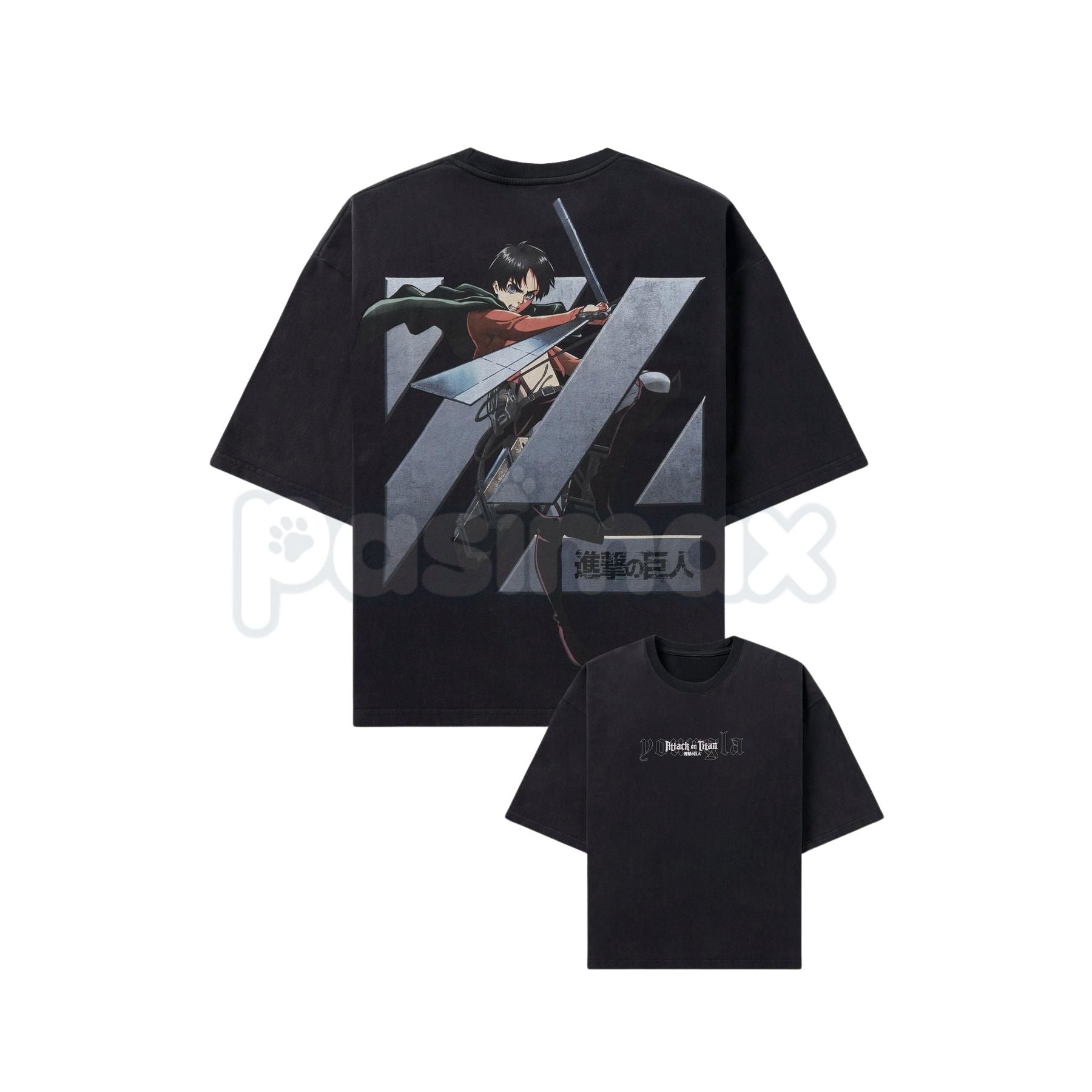 Pasimax Attack on Titan Anime T-Shirt (Shiganshina) - Titans Horror Graphic Tee, Themed AOT Fan Apparel, Freedom Seeker Gift 