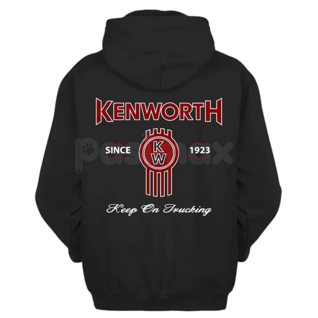 Pasimax Kenworth Logo Hoodie – Since 1923 Classic Trucker Pullover, Legendary Big Rig Apparel, Unisex — lifestyle context