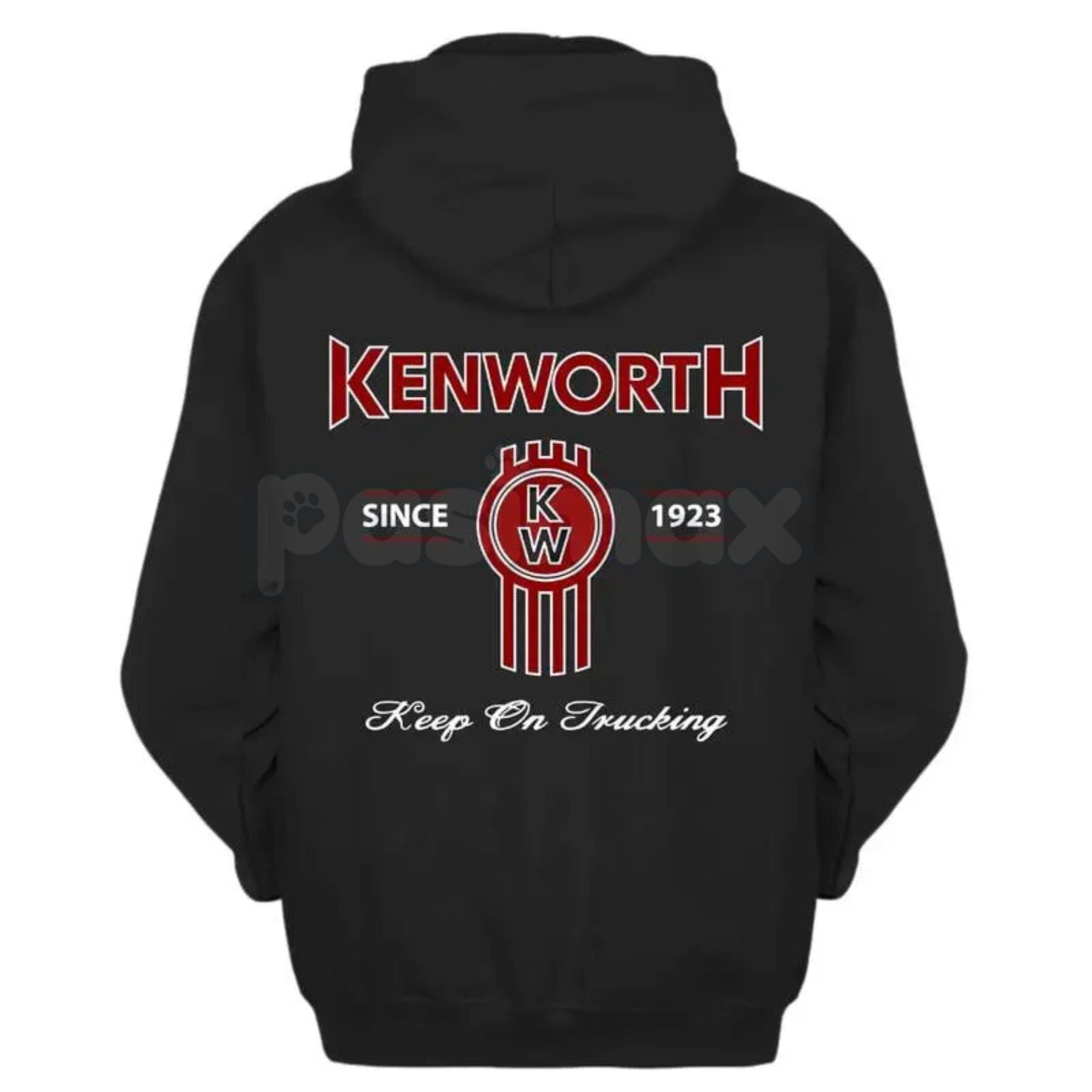 Pasimax Kenworth Logo Hoodie – Since 1923 Classic Trucker Pullover, Legendary Big Rig Apparel, Unisex — lifestyle context
