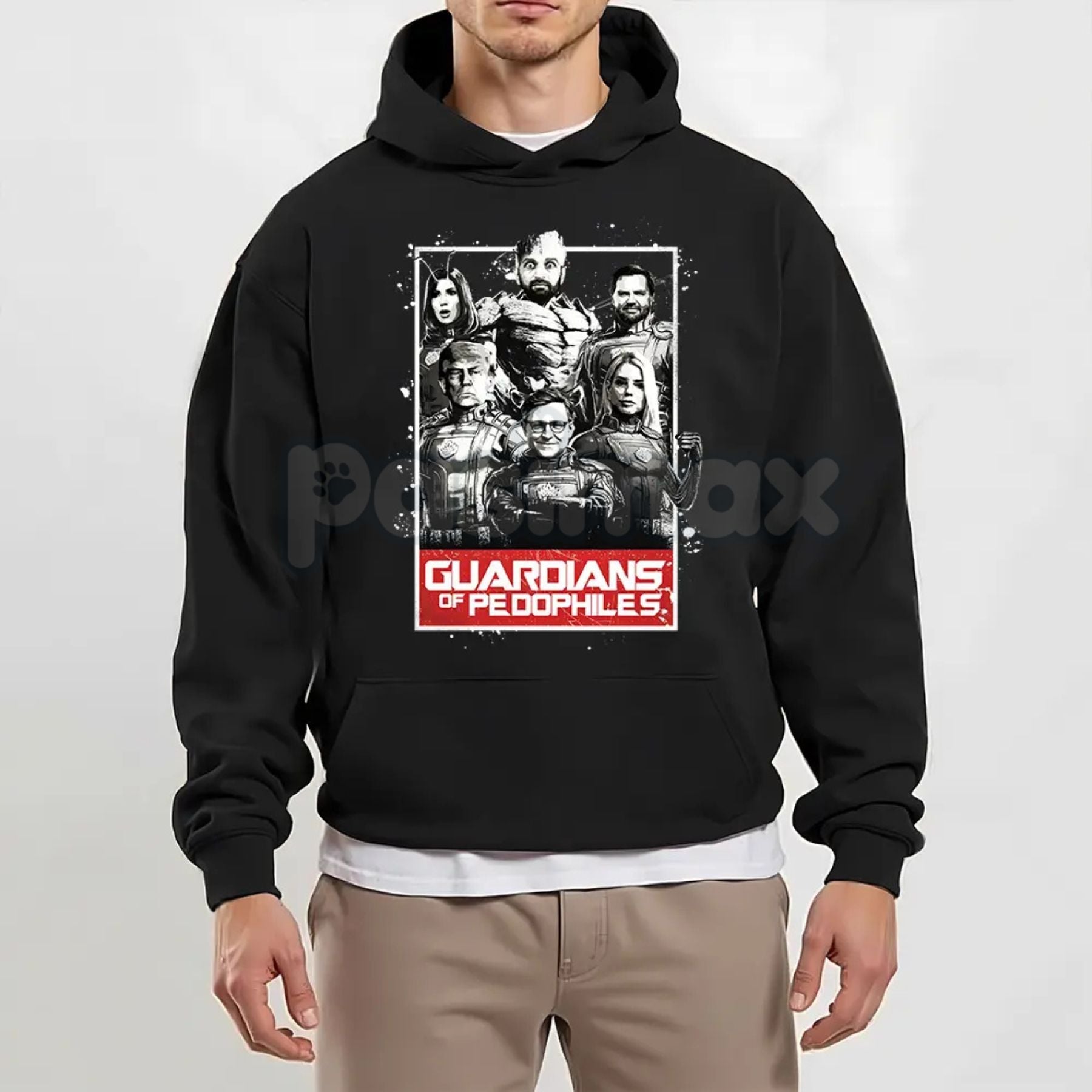 Pasimax GOP Guardians of Pedos Statement Hoodie – Edgy Political Satire Pullover, Unisex Social Commentary Apparel — lifestyl