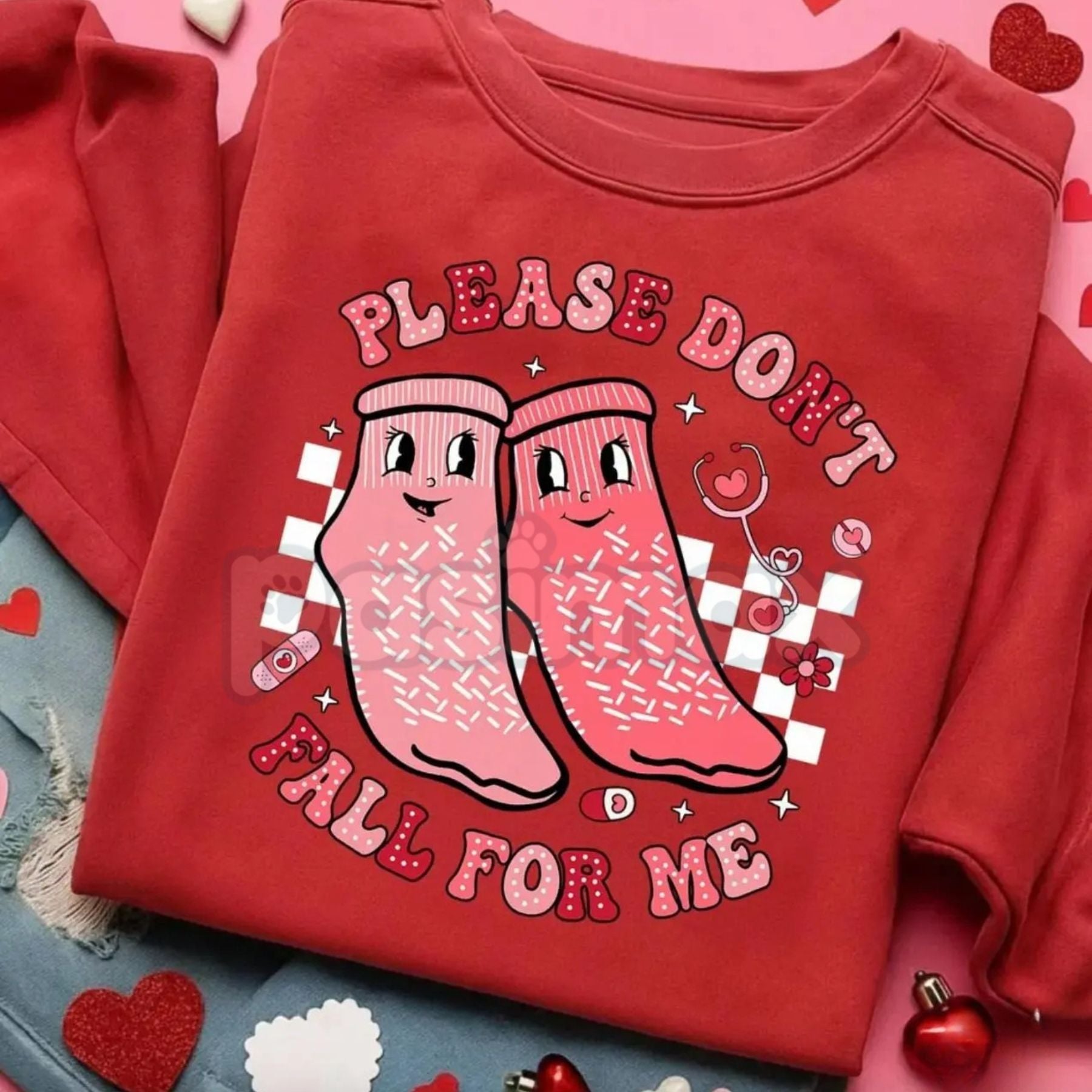 Pasimax Nurse Valentine Sweatshirt | Valentine’s Day Nursing Sweater | Stethoscope Heart Crewneck | RN LPN Nursing Student Ju
