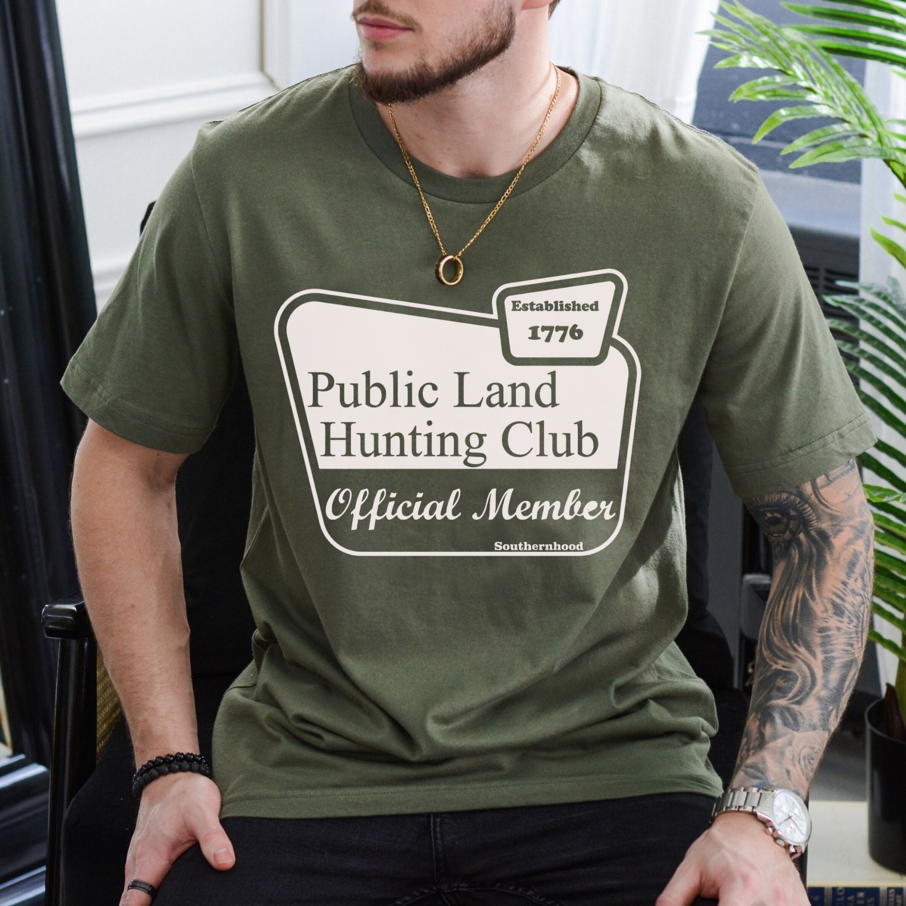 Pasimax Public Land Hunting Club T-Shirt — lifestyle context