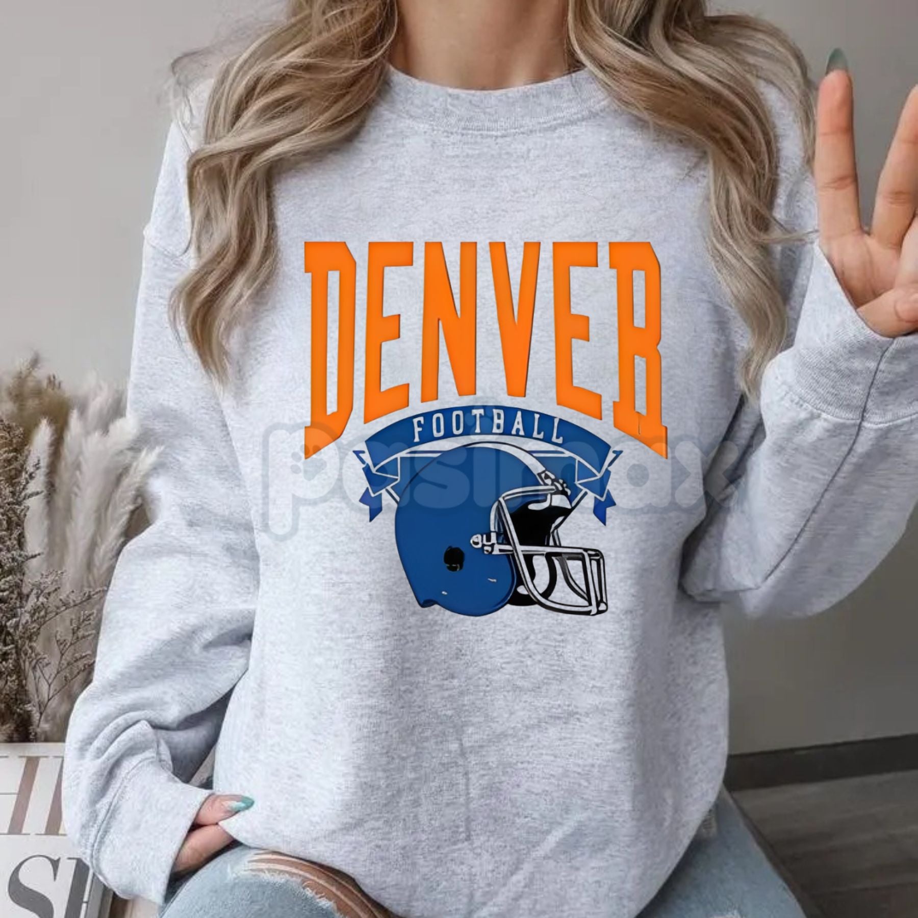 Pasimax Vintage All 27 Team Football Sweatshirt — lifestyle context