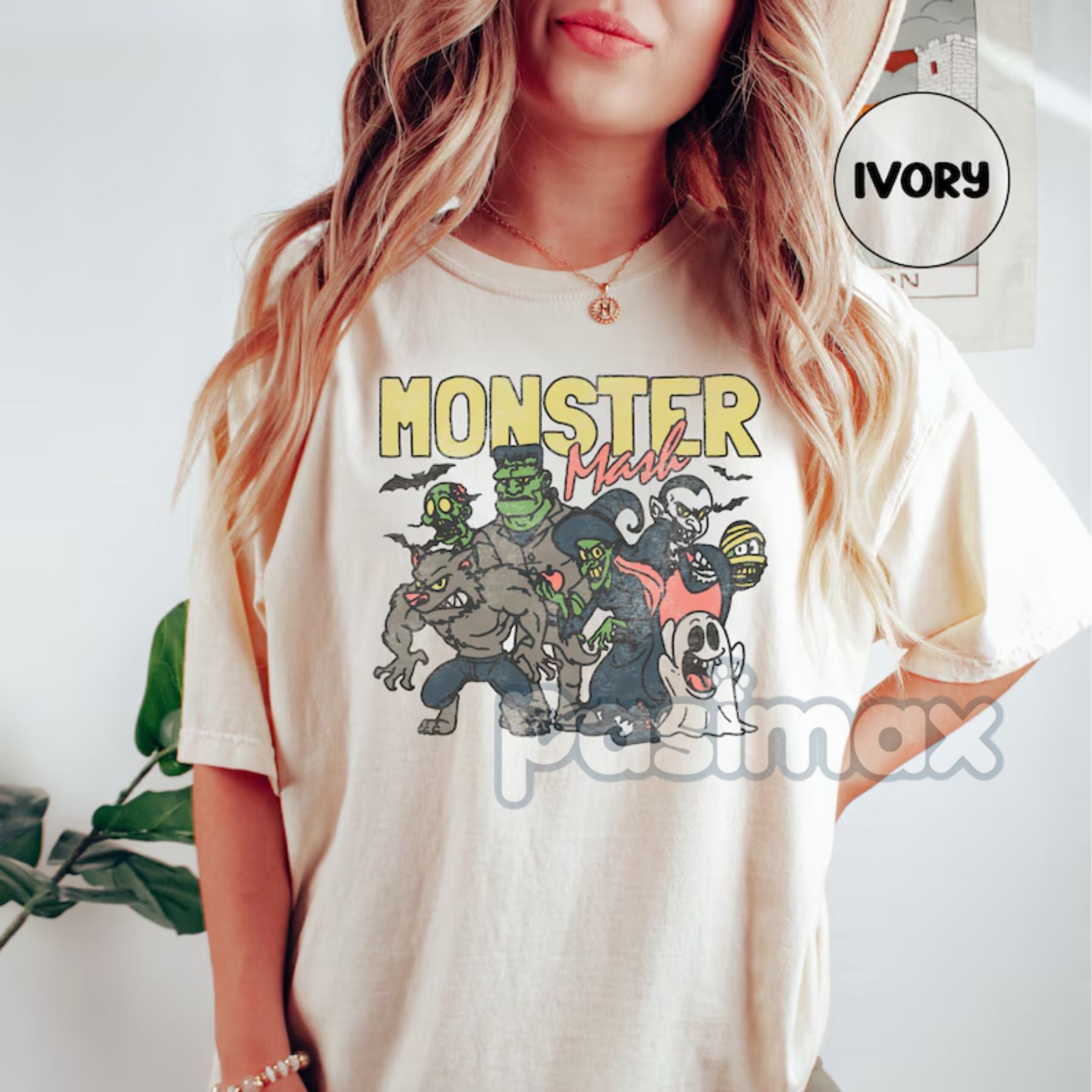Pasimax 'Monster Mash' Comfort Colors Shirt — lifestyle context