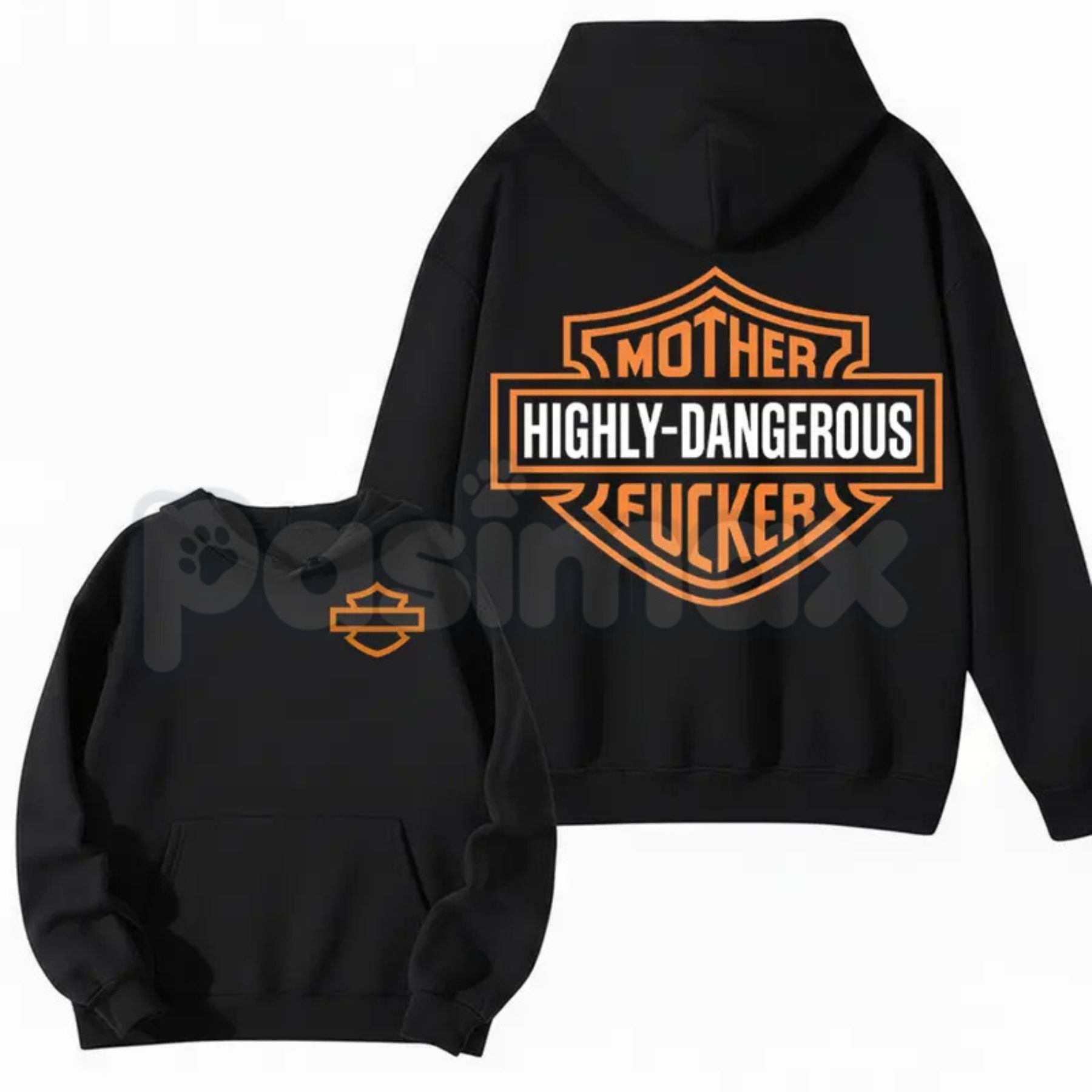 Mother Highly Dangerous F Biker Shirt – Badass Mama Graphic Hoodie & Edgy Outlaw Style Sweatshirt