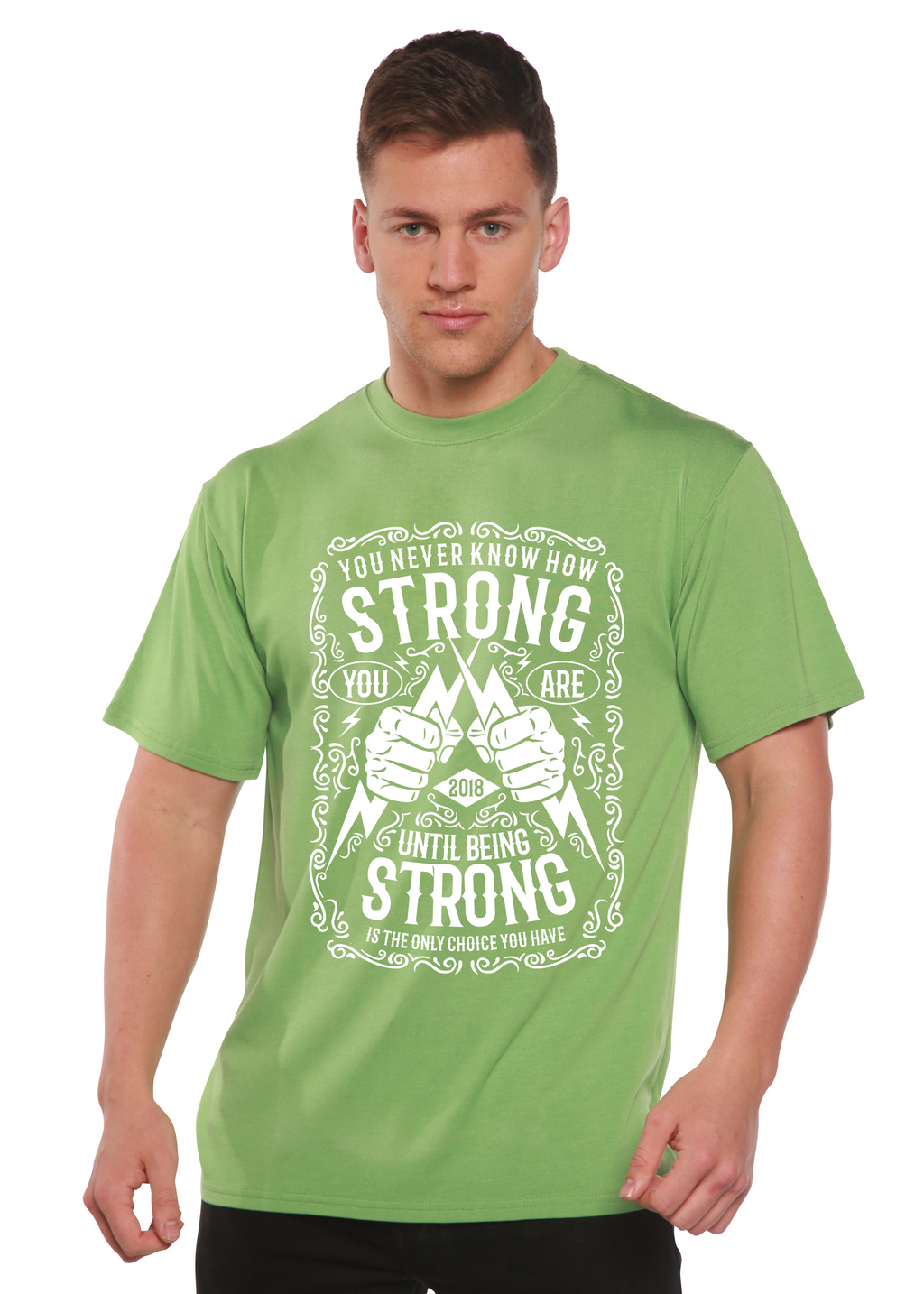 Spun Bamboo Strong Spun Bamboo® Men's Bamboo Viscose/Organic Cotton Short Sleeve Graphic T-Shirt — alternative angle