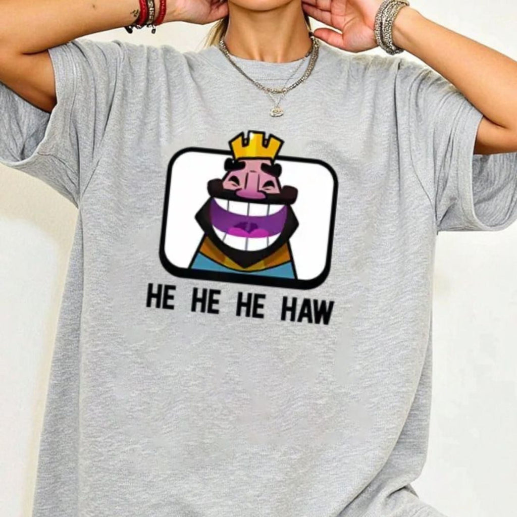 Pasimax Clash Royale "He He He Haw" T-Shirt — lifestyle context