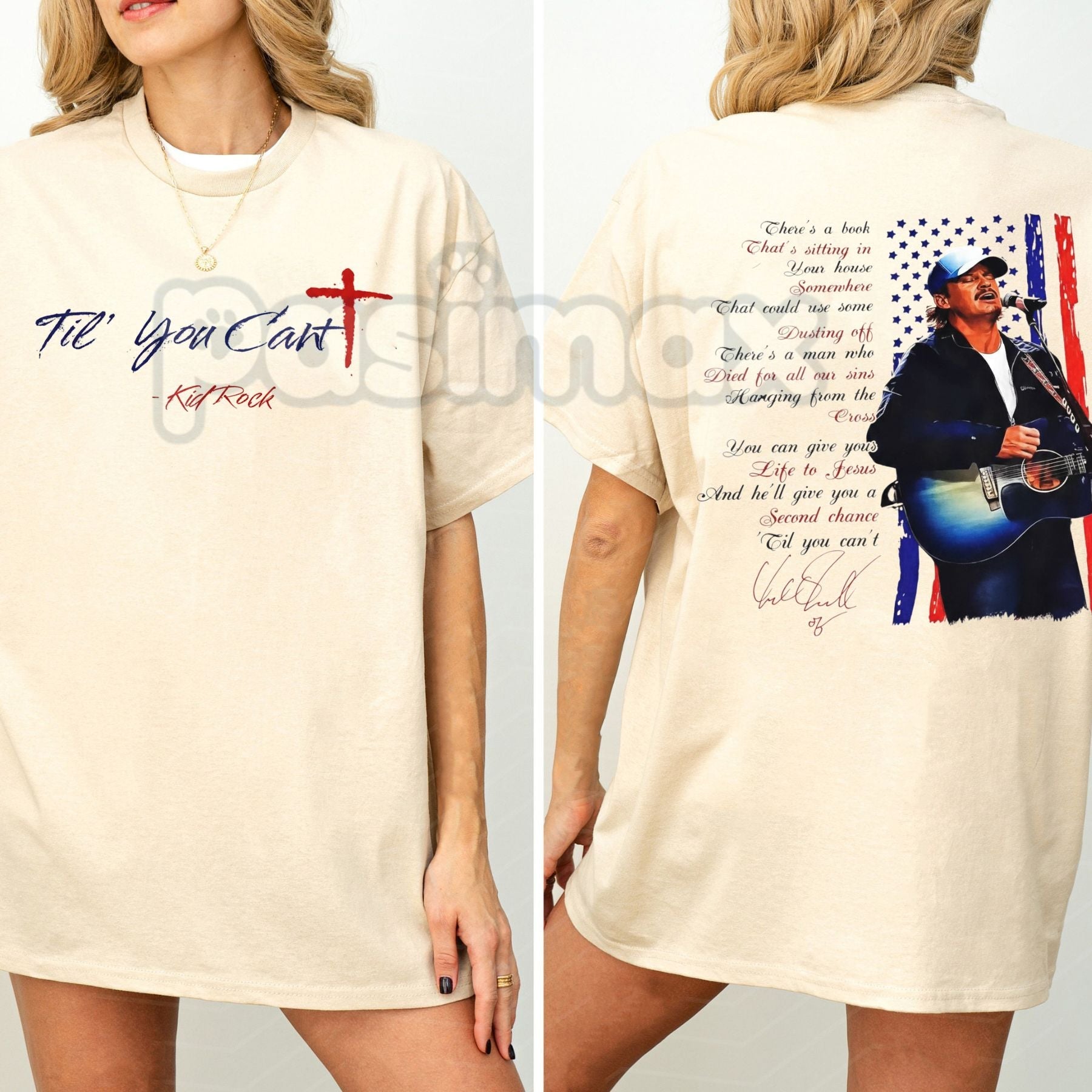 Pasimax Official Kid Rock "Til You Can't" TPUSA Super Bowl 2026 T-Shirt - Commemorative Concert Graphic Tee, Premium Heavywei