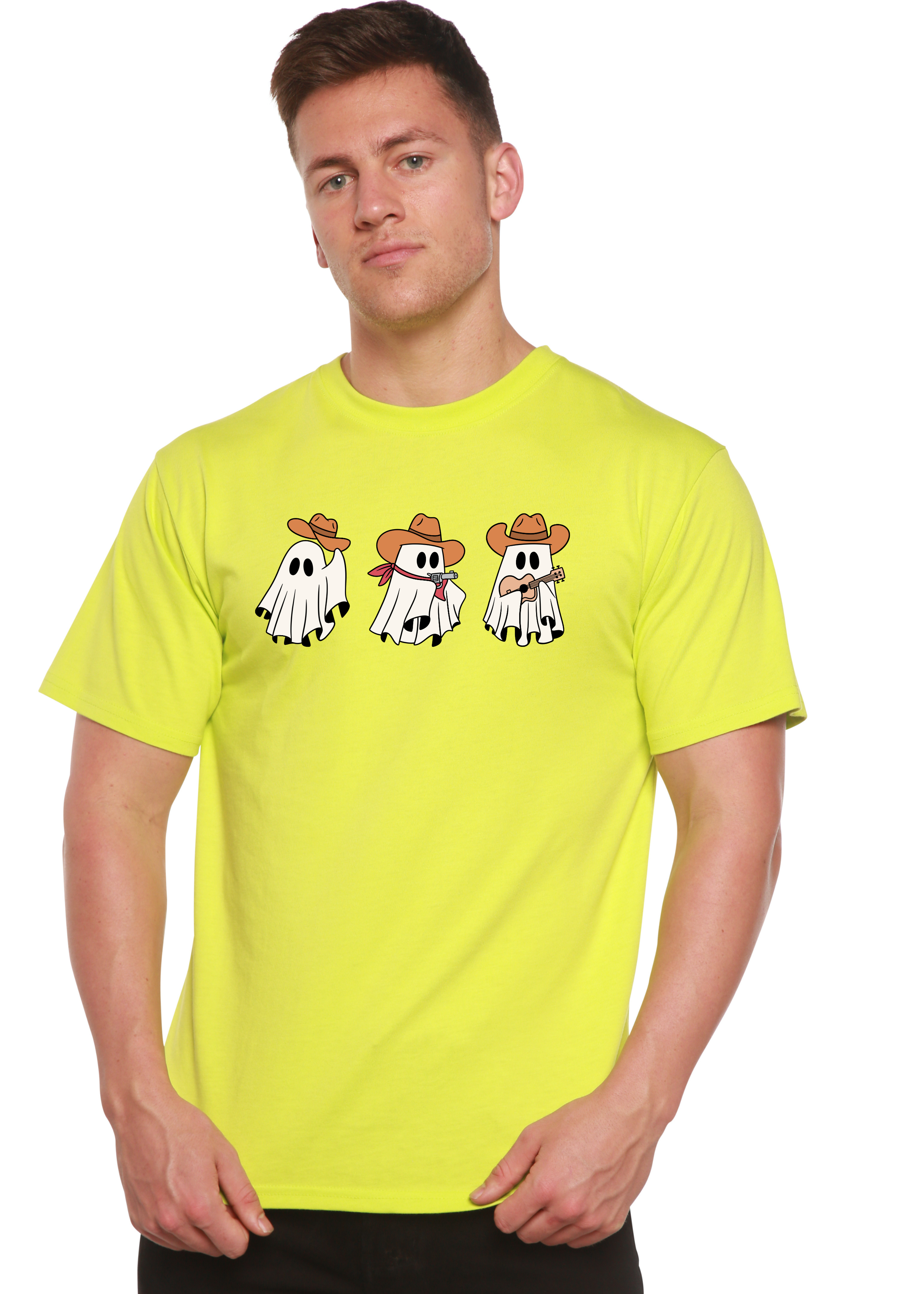 Spun Bamboo Cowboy Ghosts Unisex Bamboo Viscose/Organic Cotton Short Sleeve Graphic T-Shirt — packaging