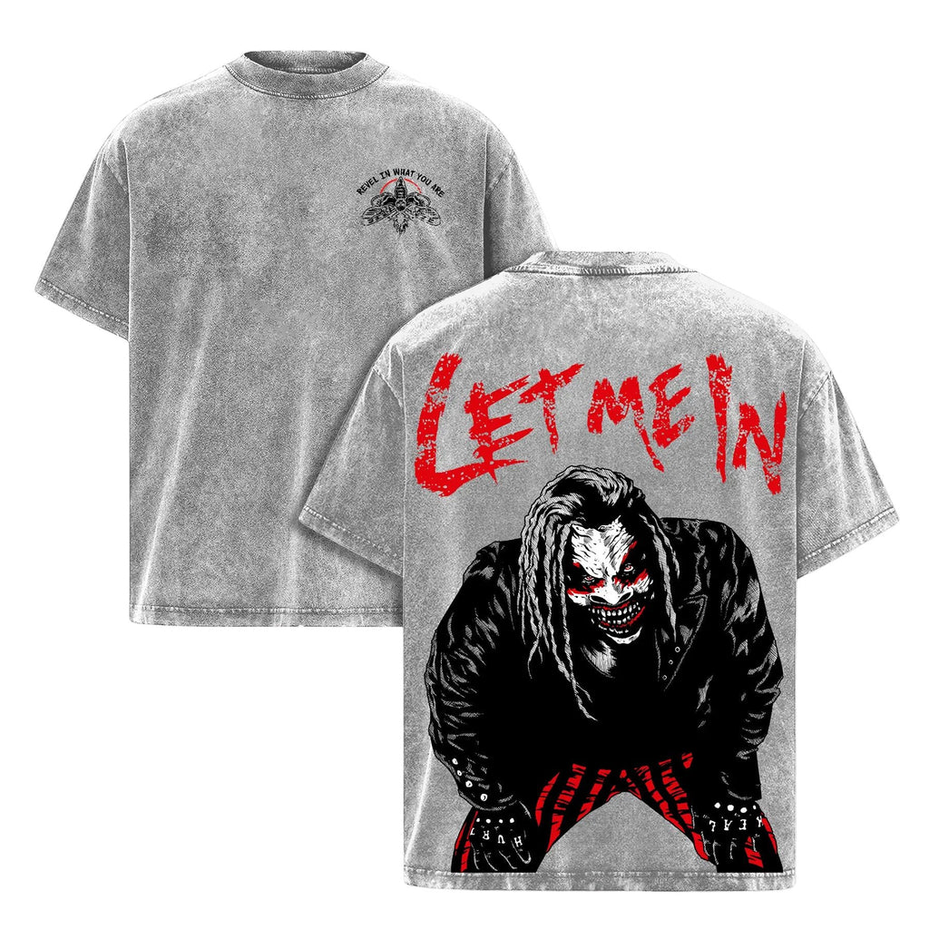 Pasimax Bray Wyatt "Let Me In" Vintage T-Shirt — lifestyle context