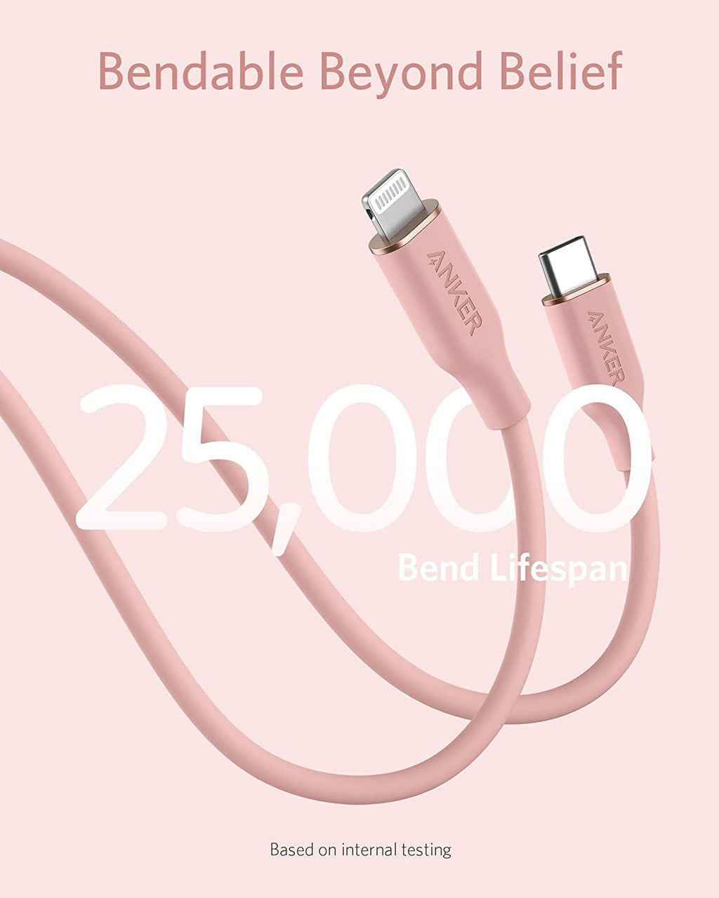Anker <b>641</b> USB-C to Lightning Cable (Flow, 3 ft Silicone), view 16