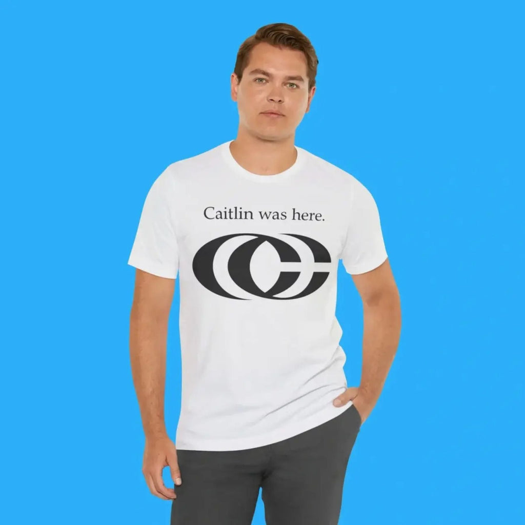 Pasimax "Caitlin Was Here" T-Shirt — lifestyle context