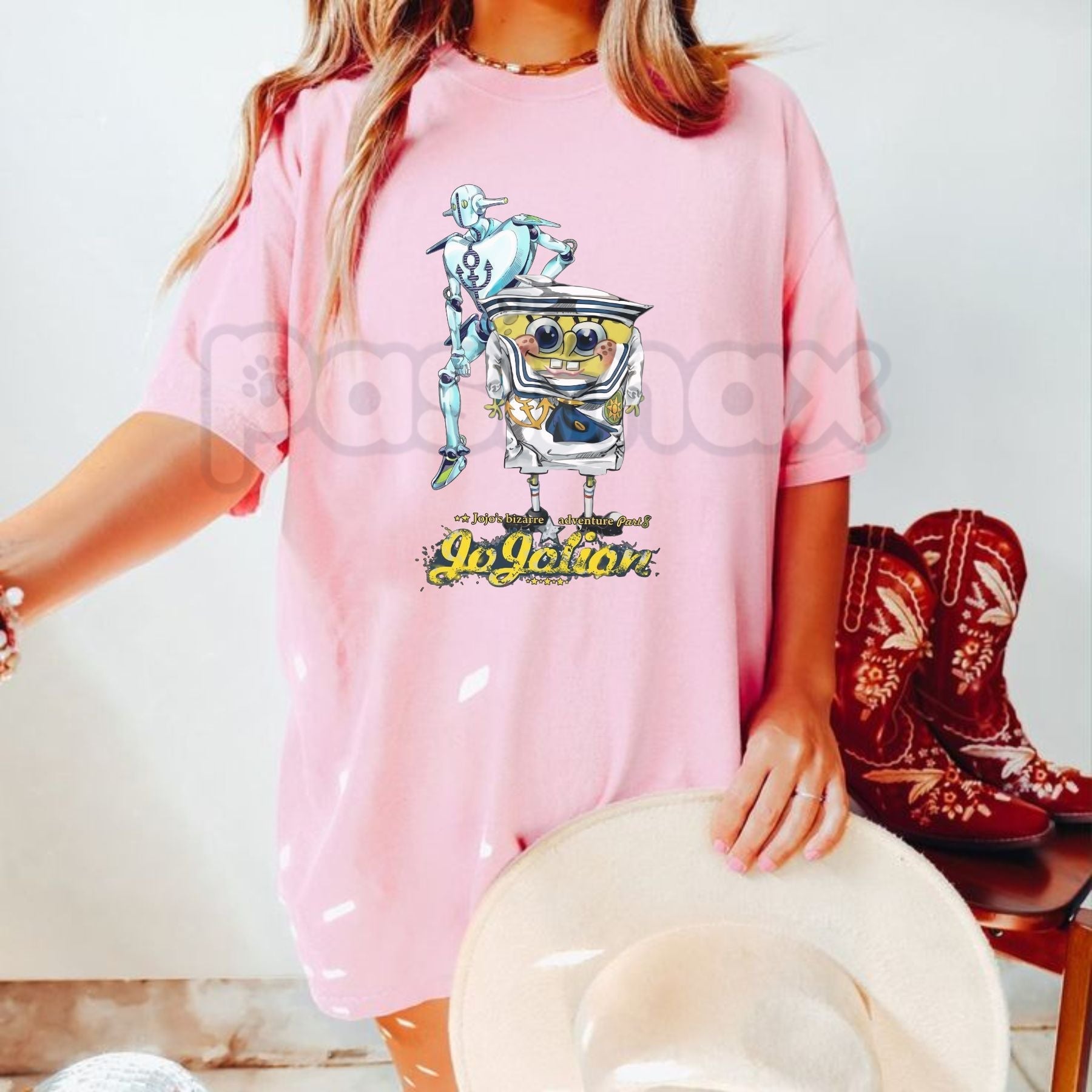 JoJo’s Bizarre Adventure Anime Graphic T-Shirt – Retro Stardust Crusaders Streetwear Tee, Premium 100% Cotton Golden Wind Fan Top, Soft Lived-In Heavyweight Harajuku Anime Shirt, Made in USA