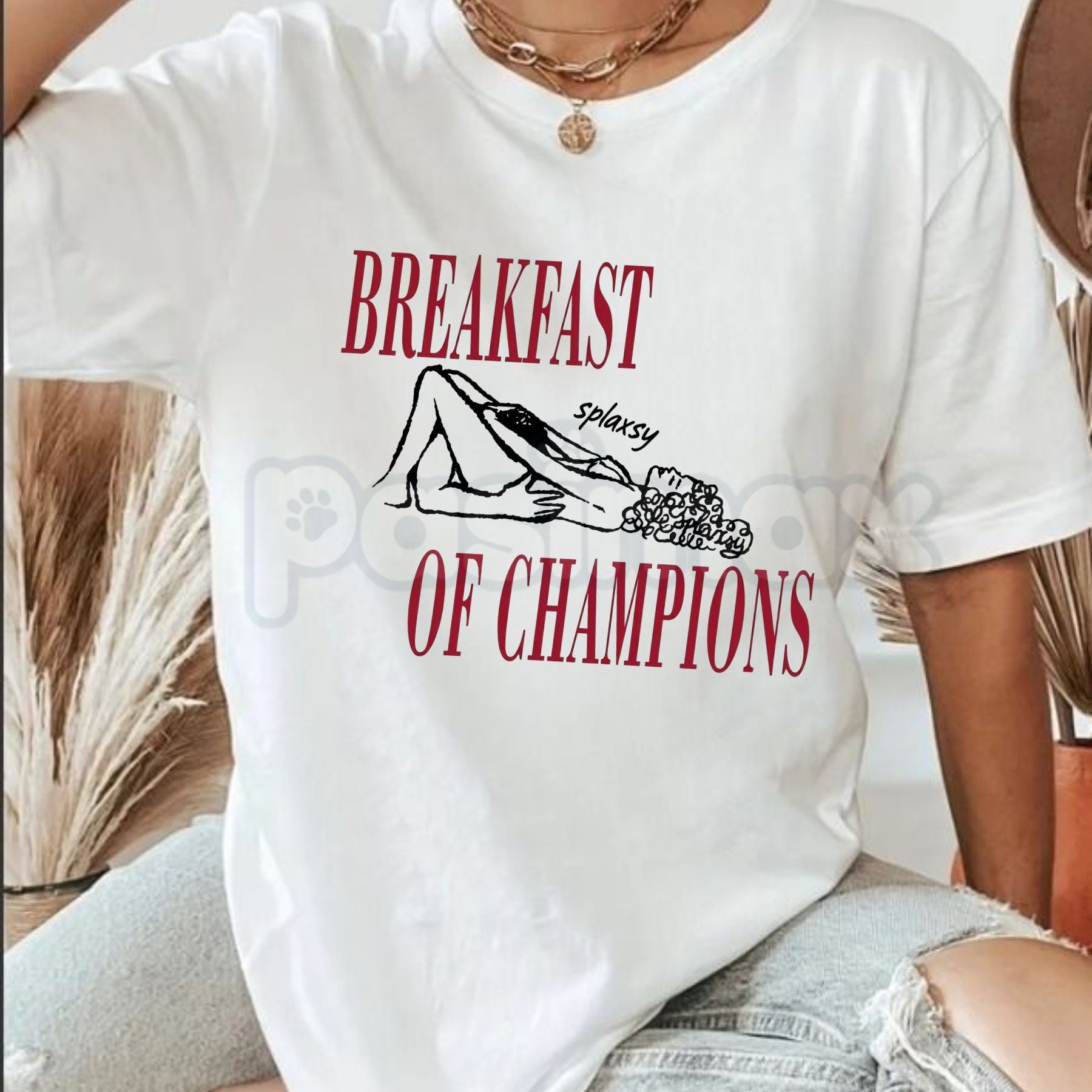 "Breakfast Of Champions" T-Shirt – Funny Retro Vintage Graphic Tee