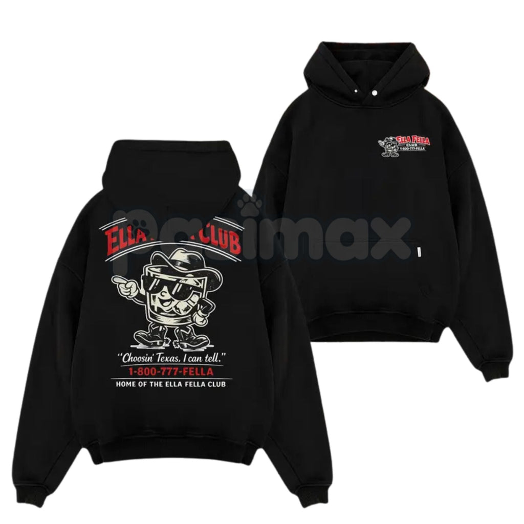 Retro 1-800-777-FELLA Shirt – Men's Graphic Trendy Hoodie & Y2K Aesthetic Streetwear Tee