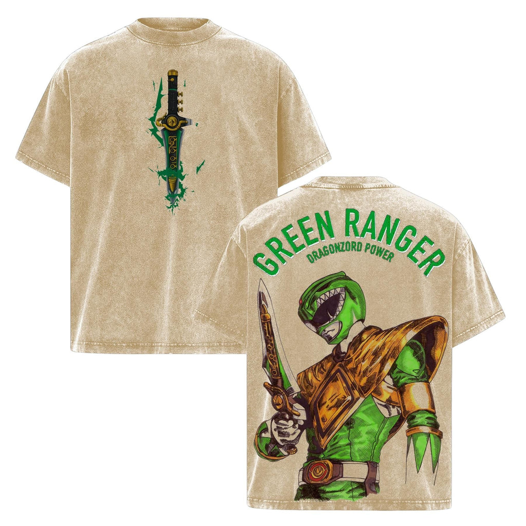 Pasimax Green Ranger Power Rangers Edition Double Printed Oversize Acid — lifestyle context