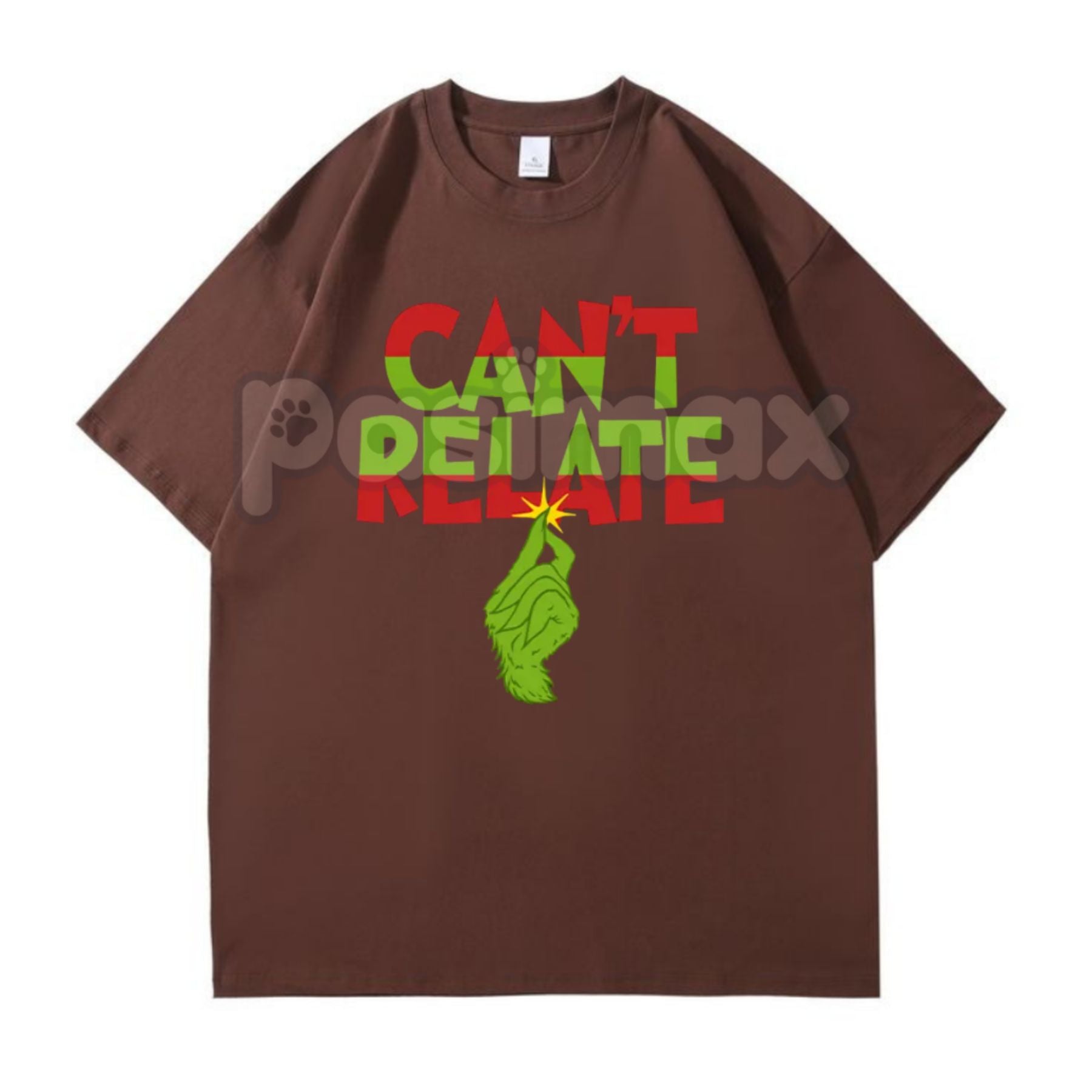 Pasimax "Can’t Relate" Holiday Tee - Funny Anti-Christmas Slogan Shirt, Sarcastic Seasonal Apparel, Jaded Holiday Humor Gift 