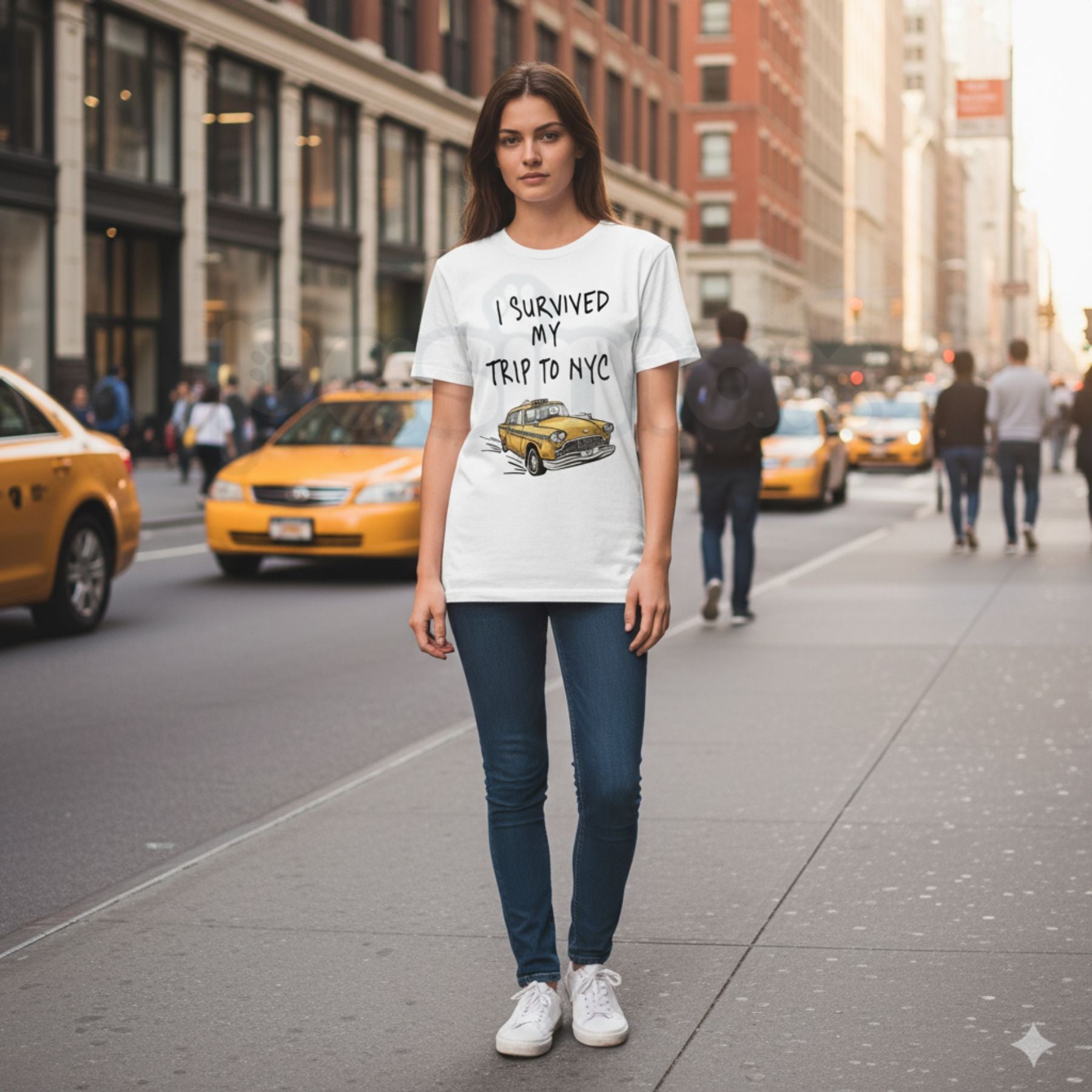 Pasimax "I Survived My Trip To NYC" Funny T-Shirt — lifestyle context