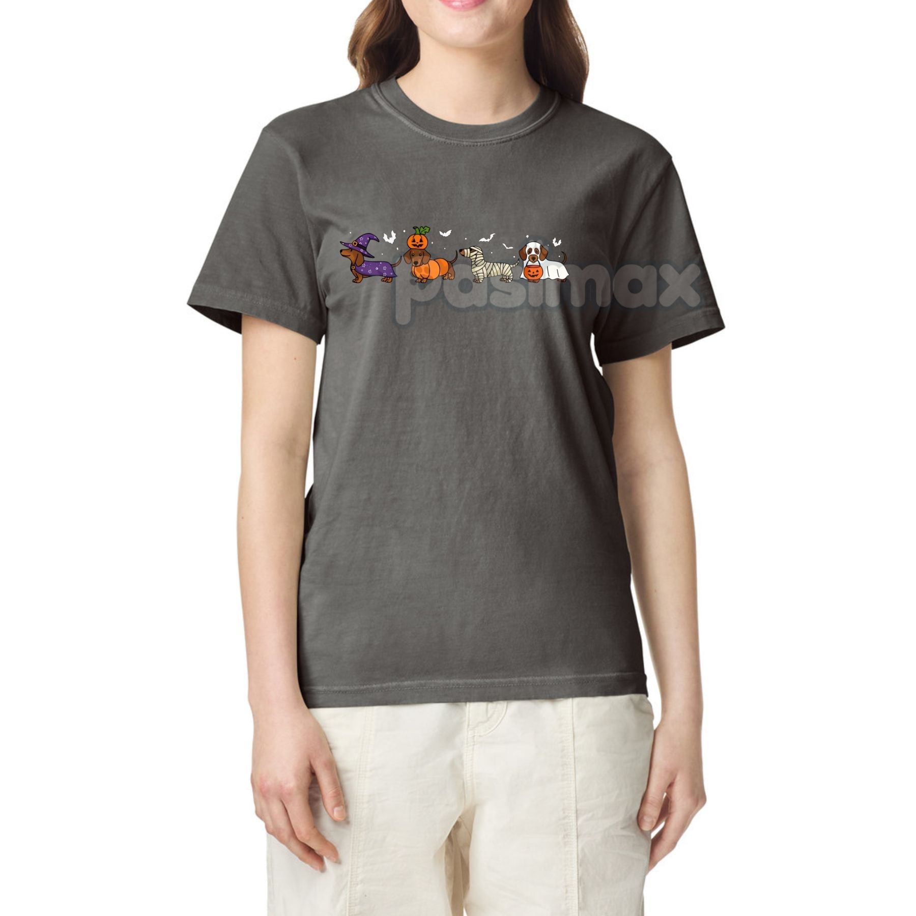Pasimax Retro Dachshund Ghost Shirt — lifestyle context