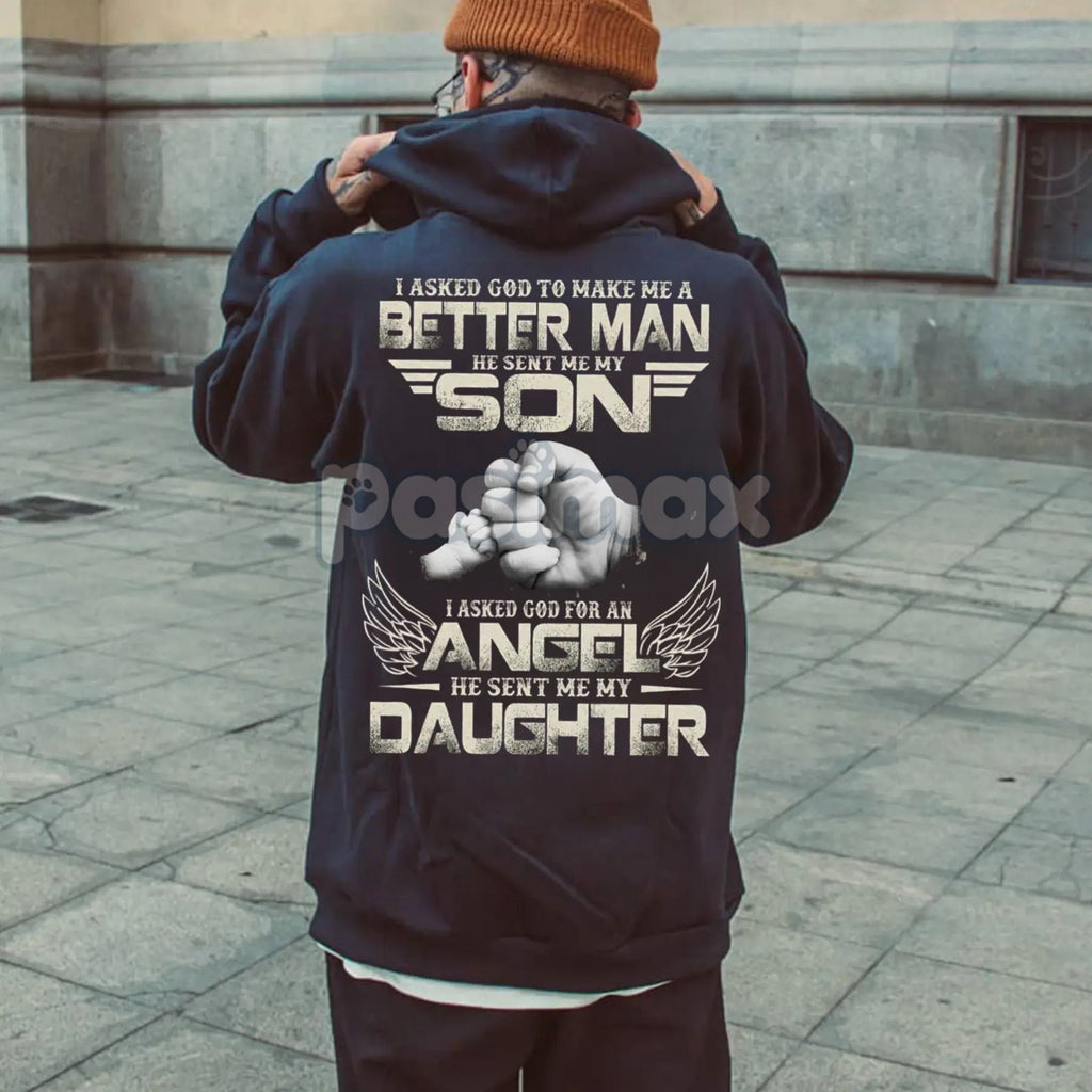 Pasimax Dad Hoodie — detail close-up