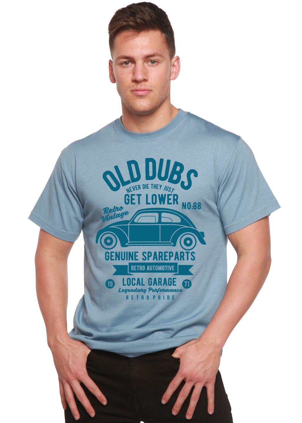 Spun Bamboo Old Dubs Spun Bamboo® Men's Bamboo Viscose/Organic Cotton Short Sleeve Graphic T-Shirt — alternative angle