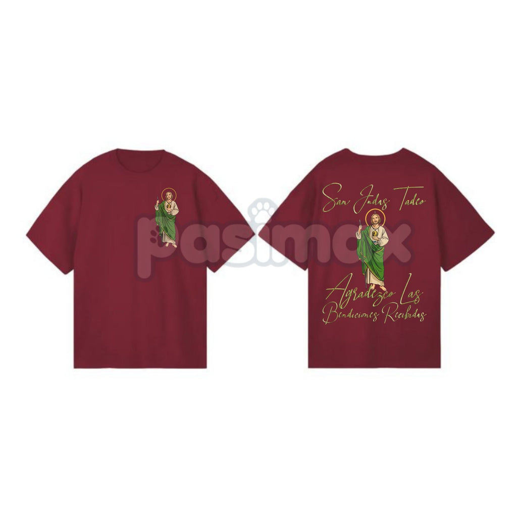 Pasimax San Judas Tadeo Latino Heritage T-Shirt — lifestyle context