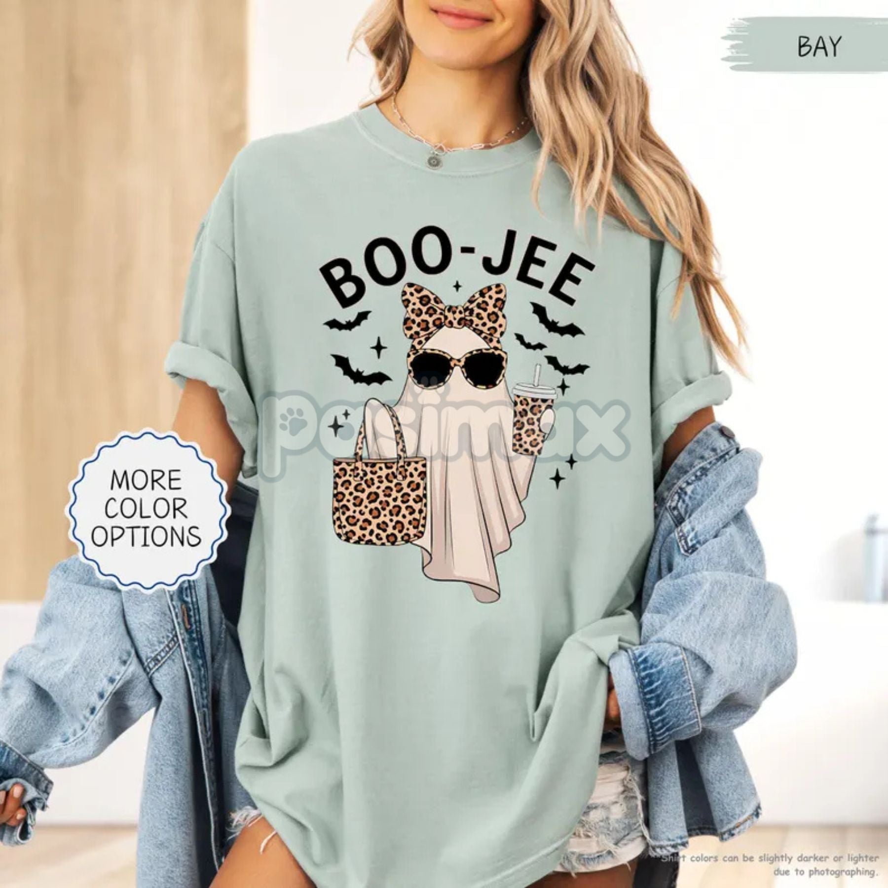 Pasimax 'Boo-Jee' Ghost Comfort Colors® T-Shirt — lifestyle context