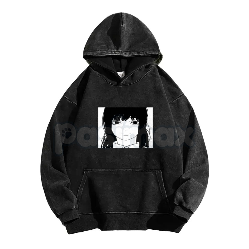 Pasimax Asa Stare Chainsaw Man Hoodie – Fun Anime & Manga Reference Pullover, Vintage Washed Fit — lifestyle context