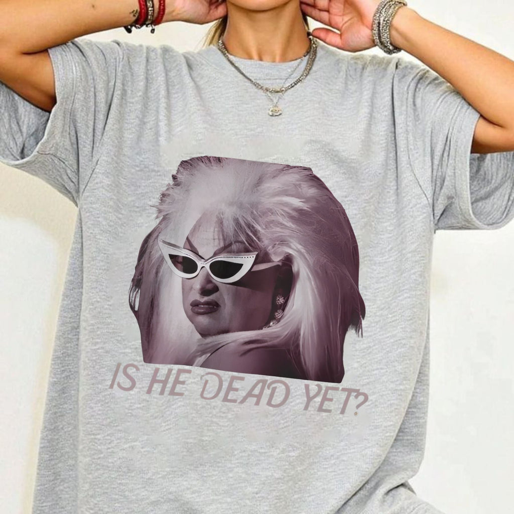 Pasimax "Is He Dead?" Vintage T-Shirt — lifestyle context