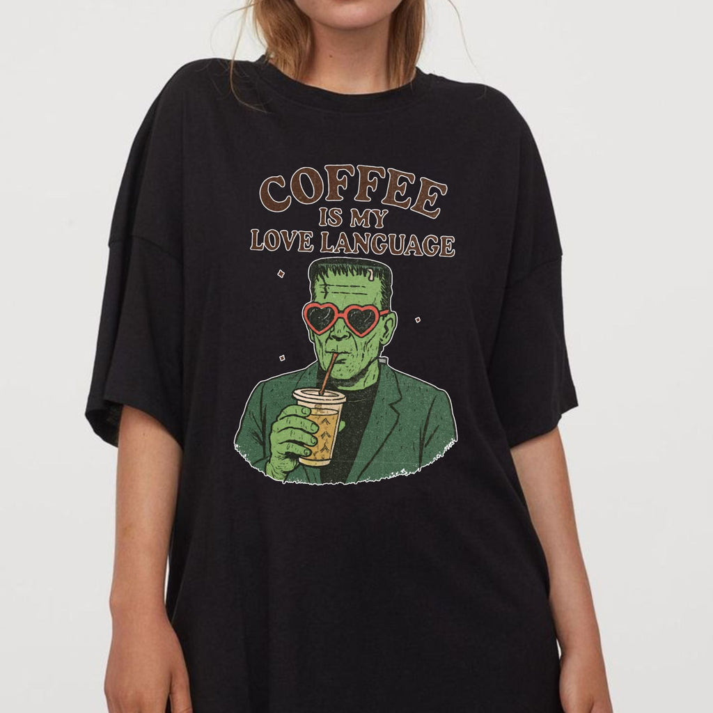 Pasimax "Coffee Is" T-Shirt — detail close-up