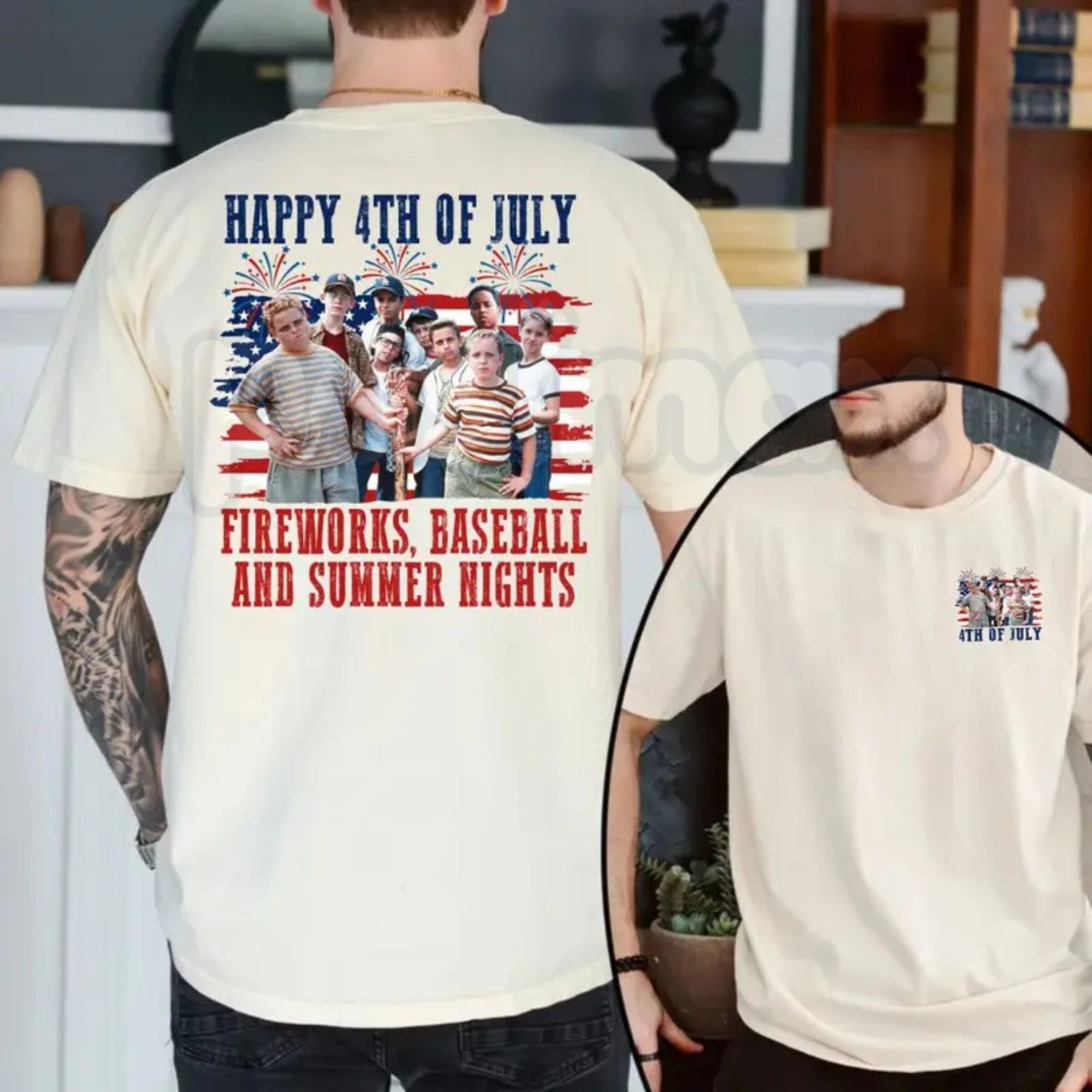 The Sandlot 4th of July T-Shirt – Vintage 1990s Movie Baseball Squad Graphic Tee