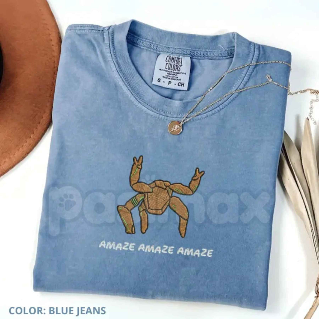 Embroidered Amaze Rocky Alien Comfort Colors T-Shirt – Project Hail Mary Sci-Fi Tee