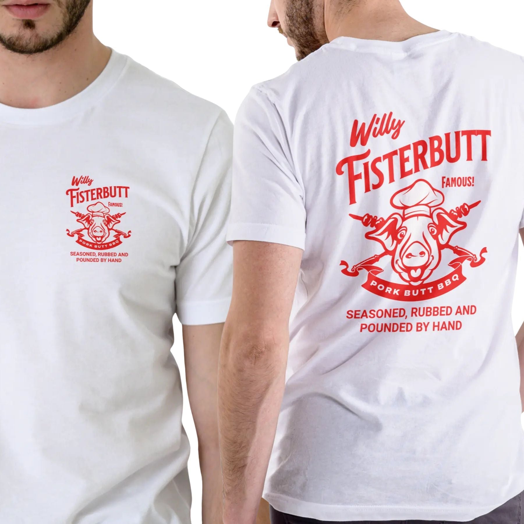 Pasimax Funny BBQ "Pork Butt" T-shirt — lifestyle context