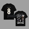 Pasimax Lamar Jackson 8 Flock Nation Outfit V2 Cotton Hoodie – Baltimore Football Fan Pullover, Unisex Game Day Apparel — sid