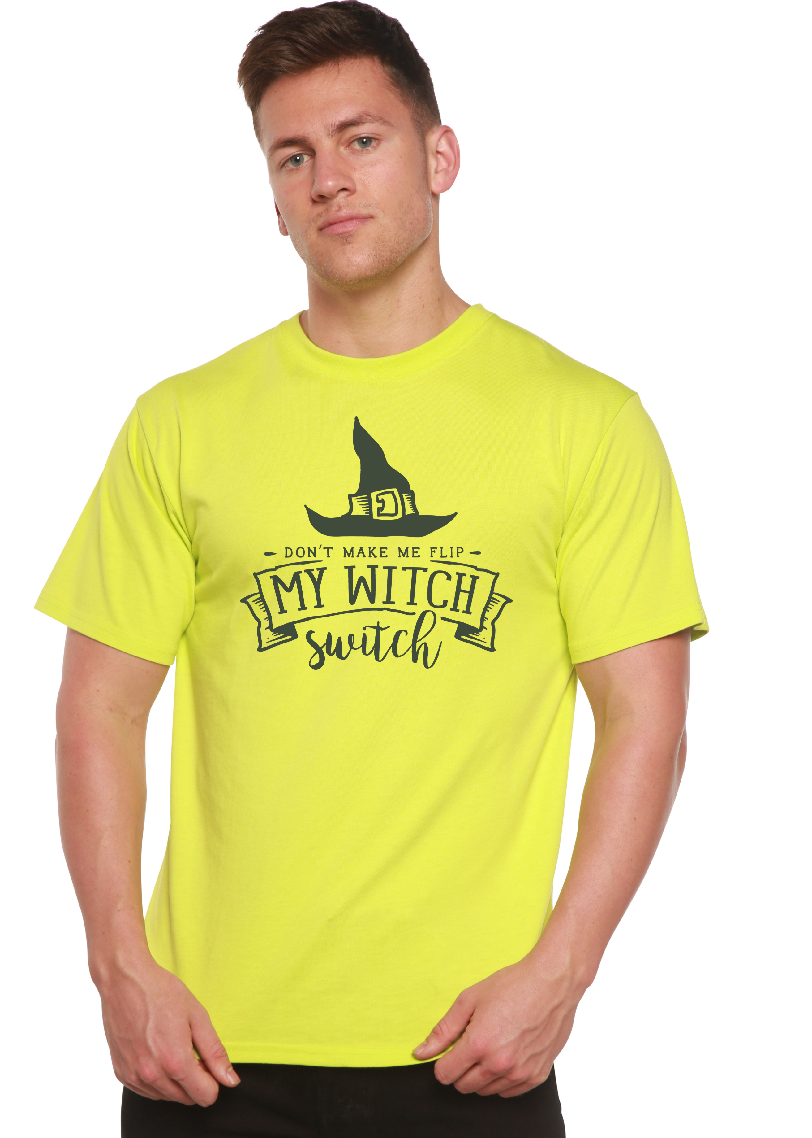 Spun Bamboo My Witch Unisex Bamboo Viscose/Organic Cotton Short Sleeve Graphic T-Shirt — color detail
