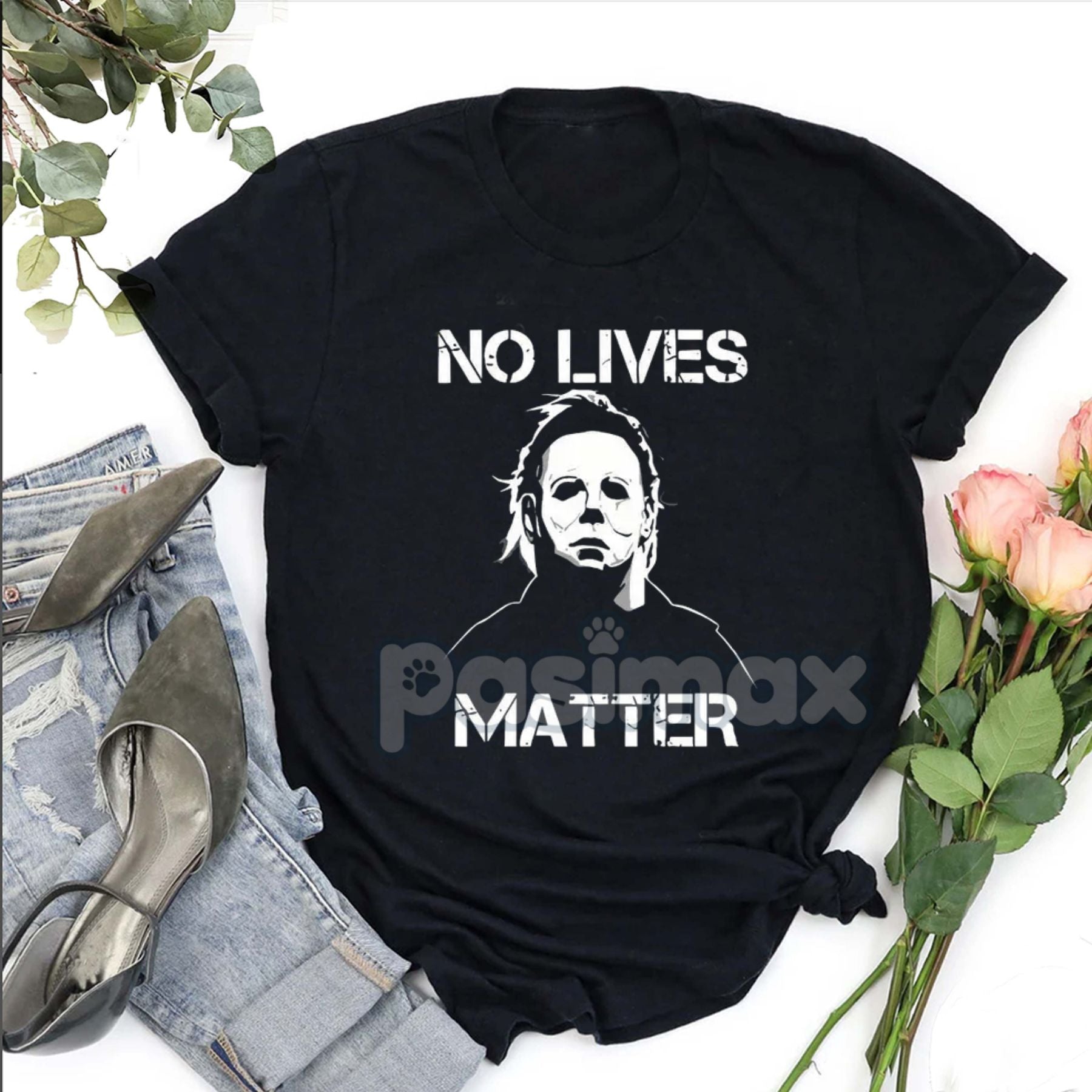 Pasimax The Shape Michael Myers T-Shirt — side view