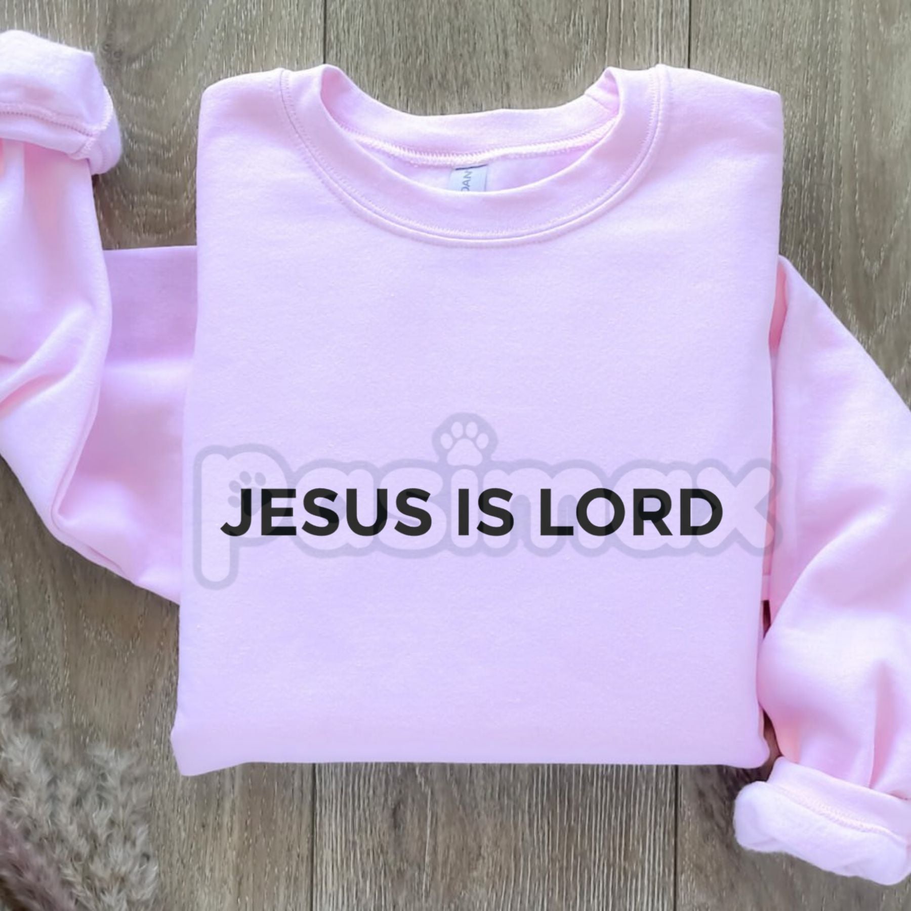 Pasimax Unisex JESUS IS LORD Sweatshirt | Christian Faith Statement Jumper | Religious Scripture Apparel | Spiritual Gift Cre